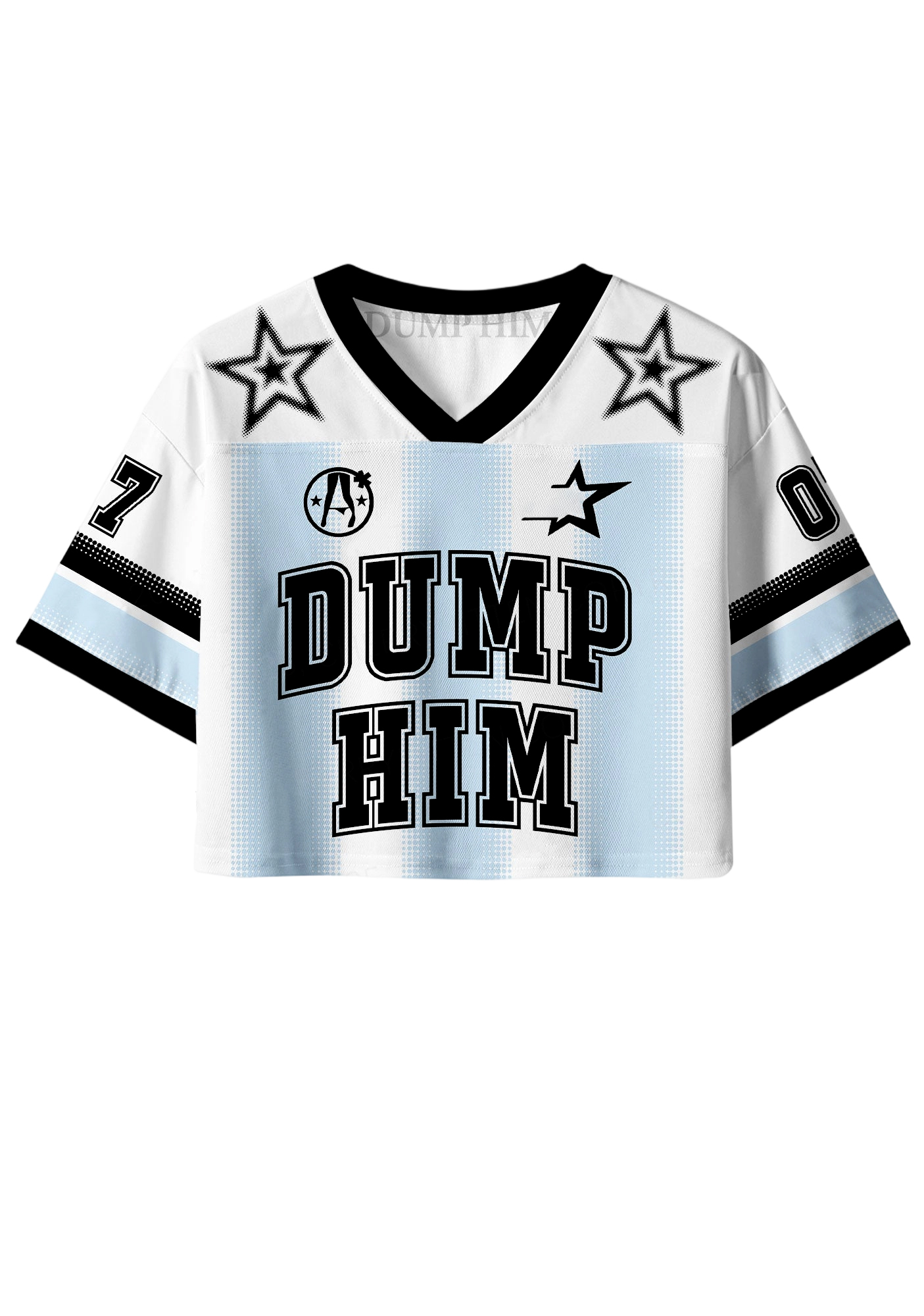 Dump him Y2K Crop Sport Jersey Shirts