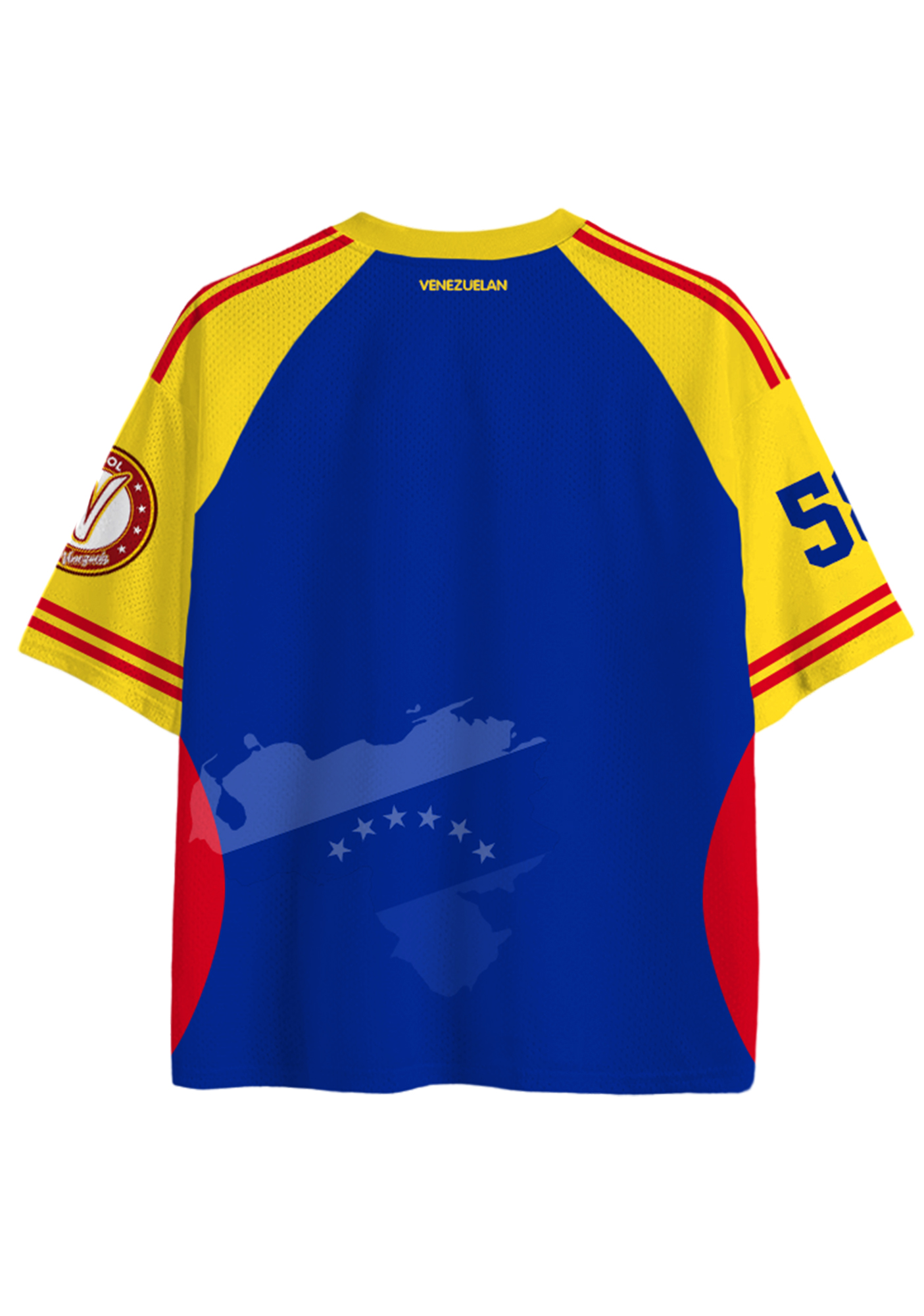 Venezuela National Flag Map Graphic Mesh Jersey Shirts