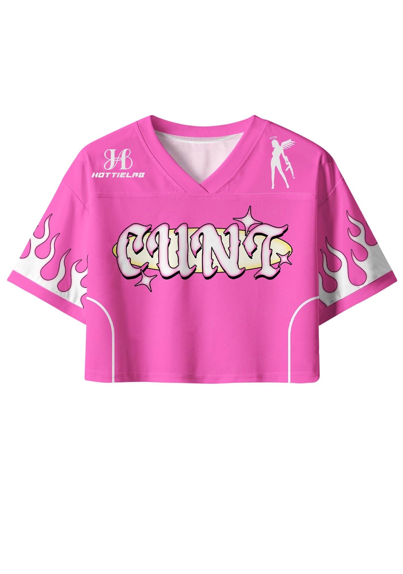 Cunt Y2K Crop Sport Jersey Shirts