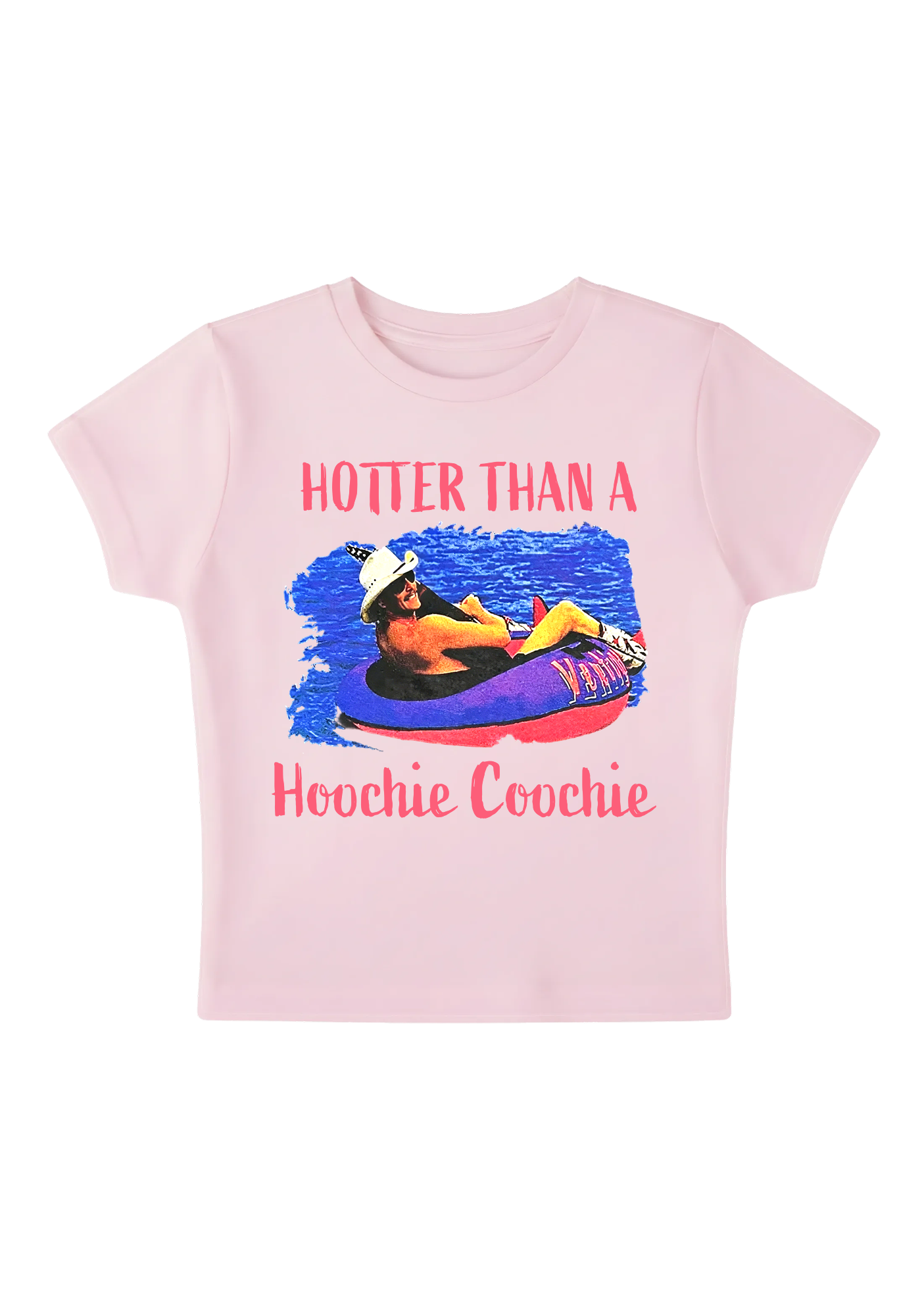 Hotter Than A Hoochie Coochie Y2K Baby Tee