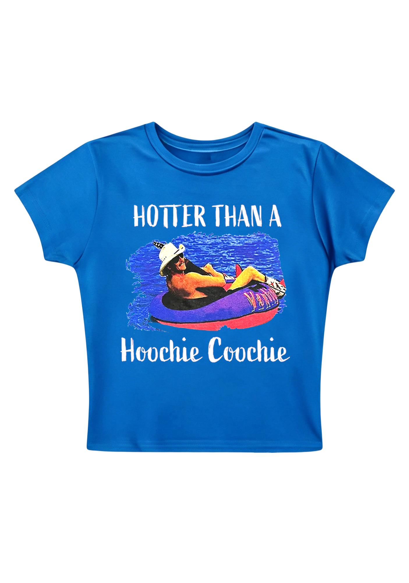 Hotter Than A Hoochie Coochie Y2K Baby Tee