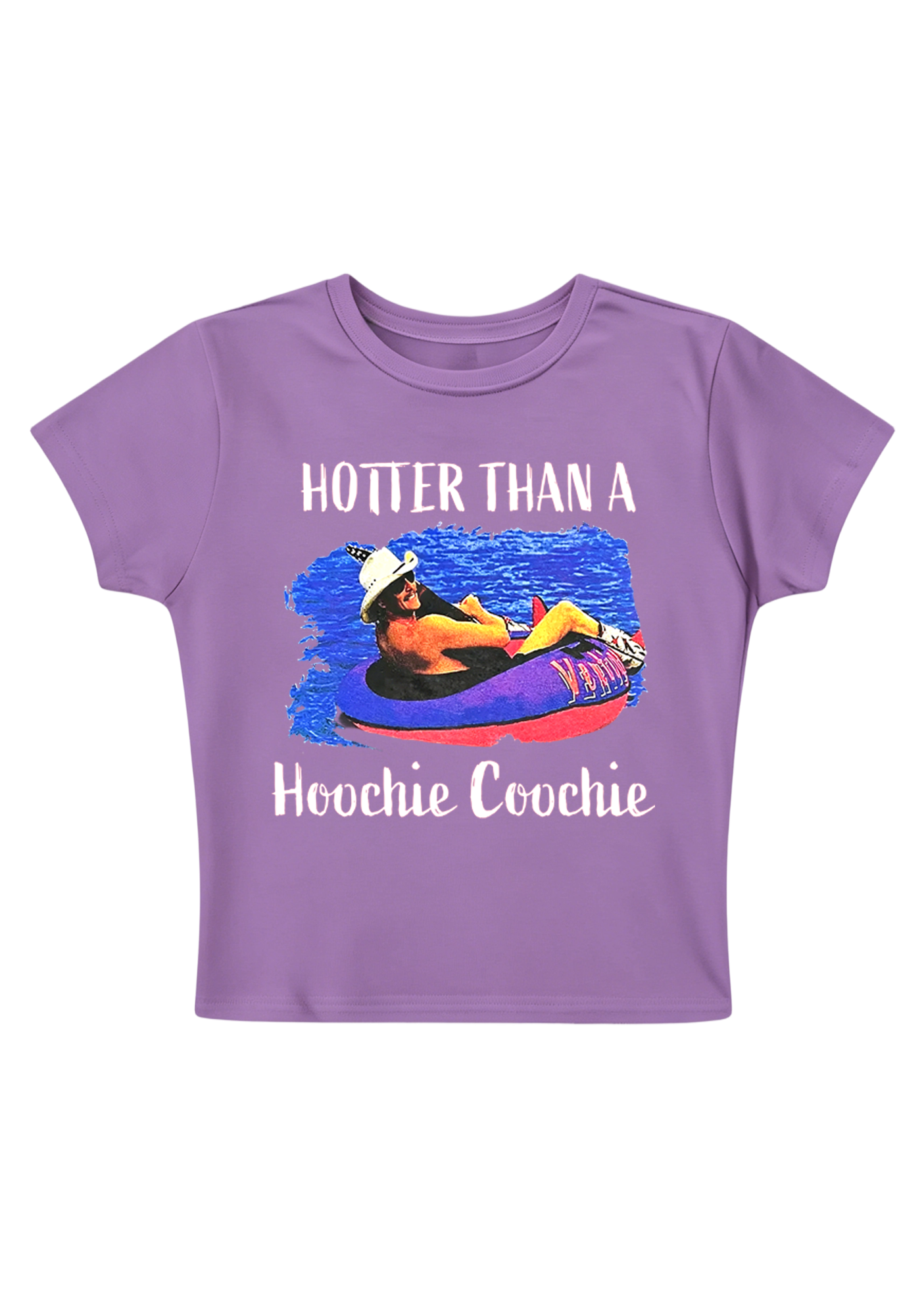 Hotter Than A Hoochie Coochie Y2K Baby Tee