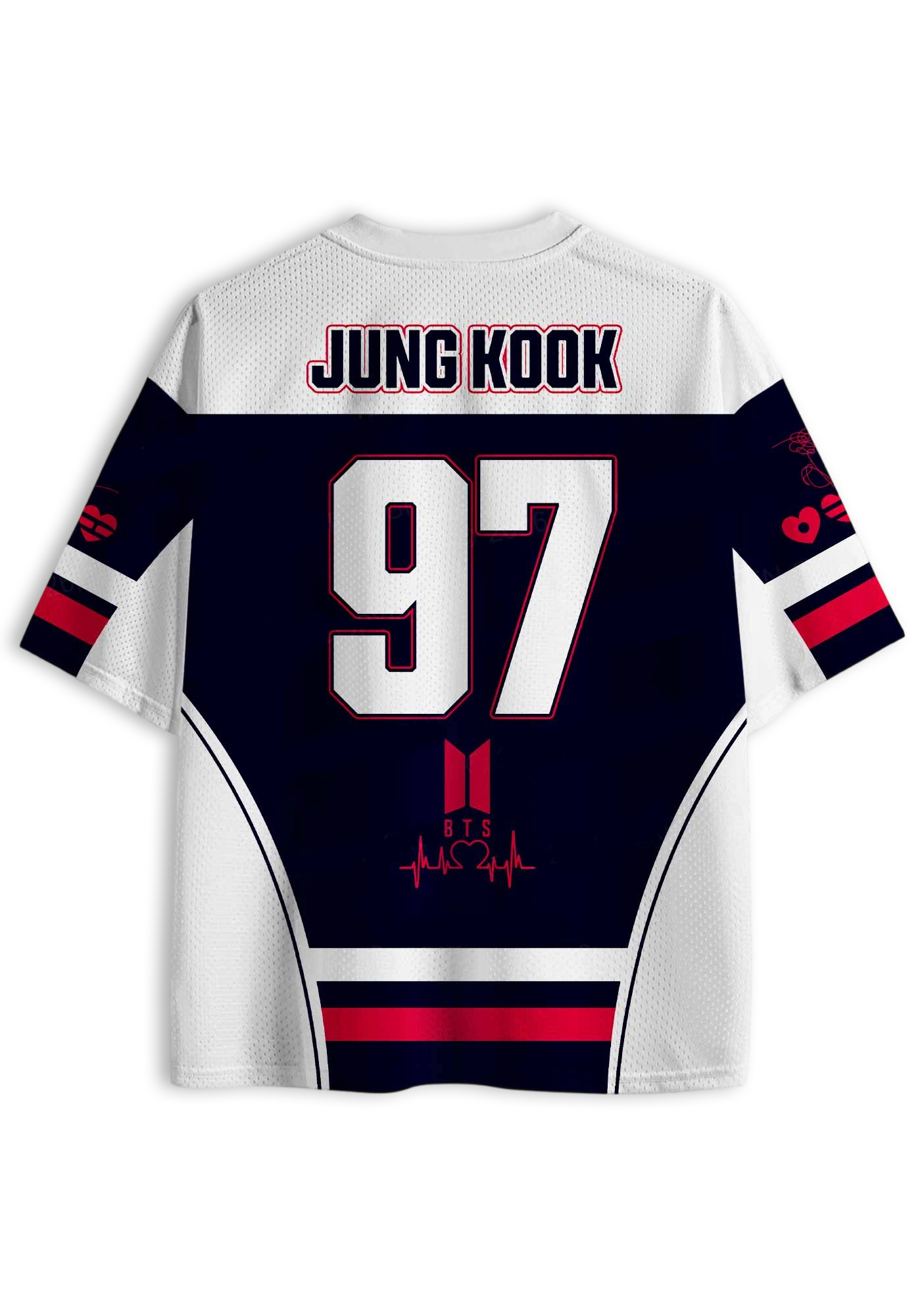 BTS Army Fan Mesh Jersey Shirt