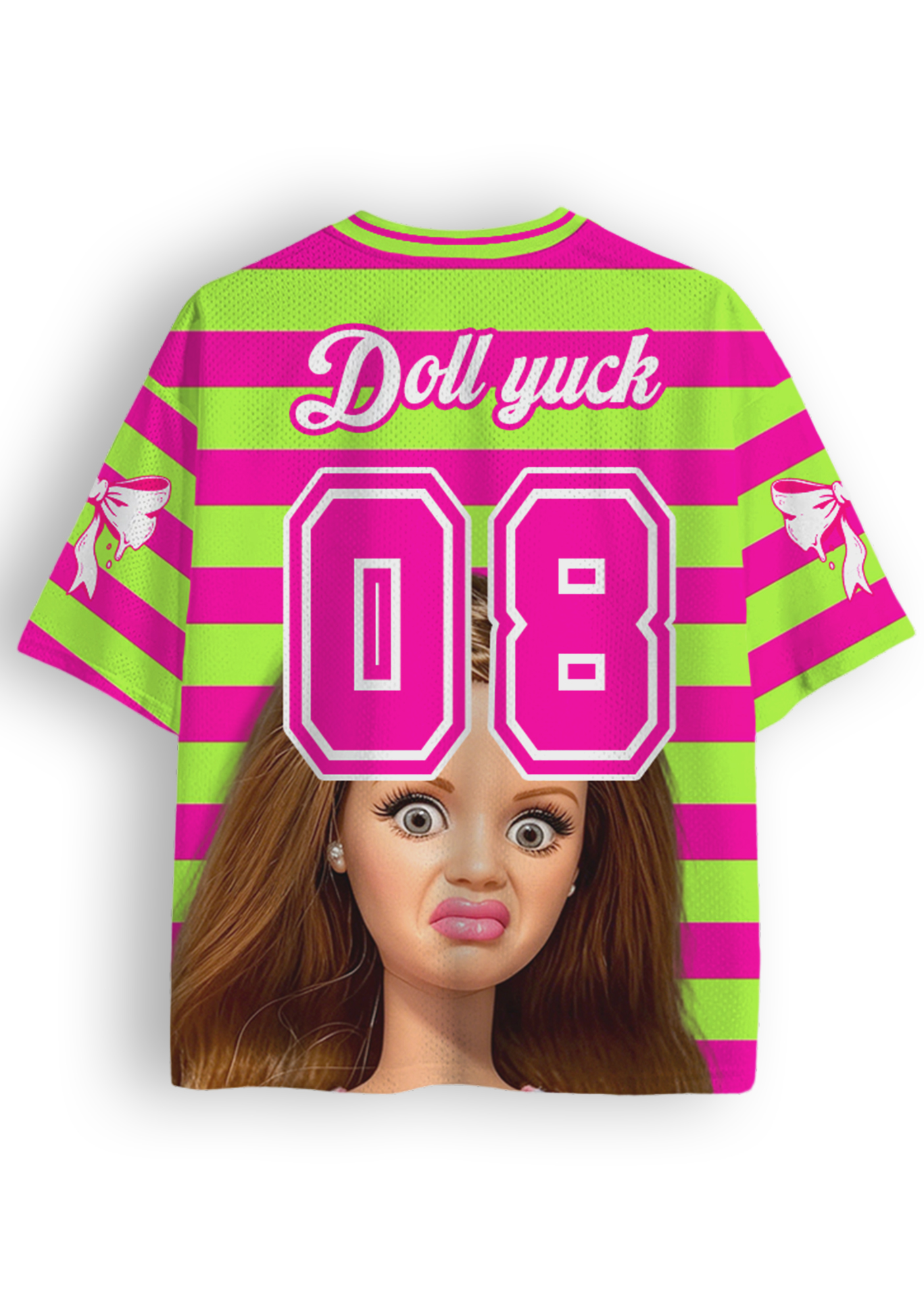Doll Yuck Disgusted Barbie Meme Jersey Shirts