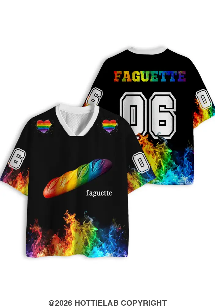Pride Rainbow Faguette Bread Jersey Shirt