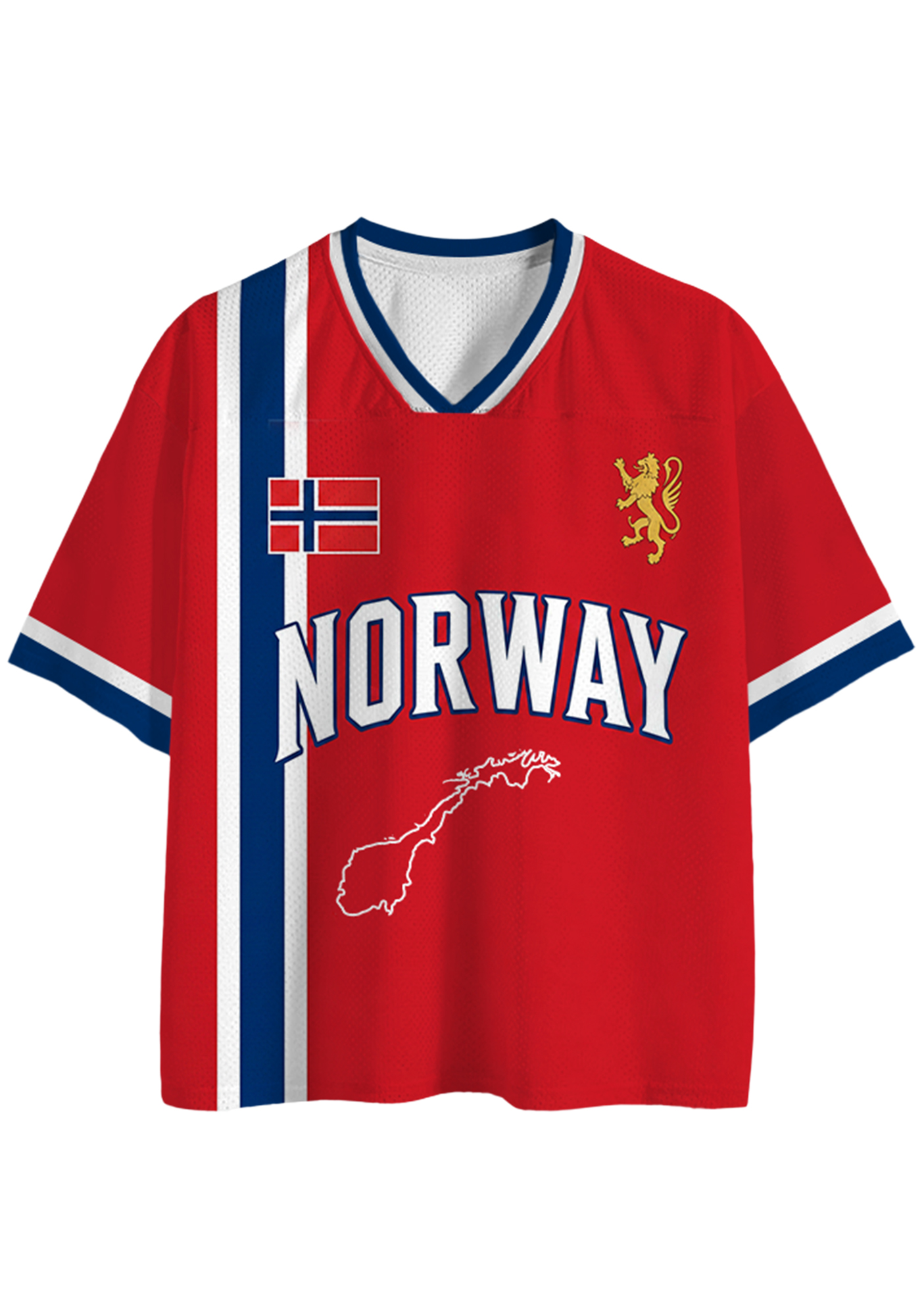 Norway number 9 Retro Mesh Jersey Shirts