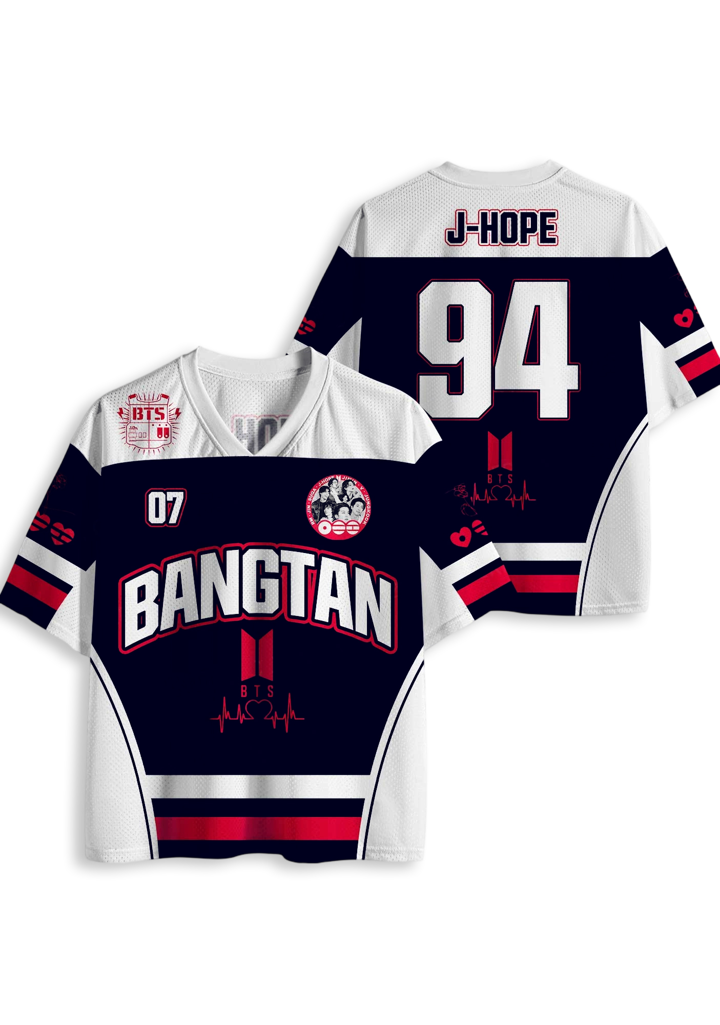 BTS Army Fan Mesh Jersey Shirt