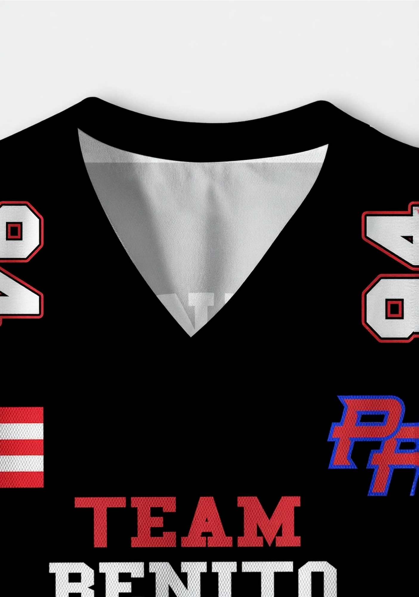 Black Team Bunny Y2K Crop Sport Jersey Shirts