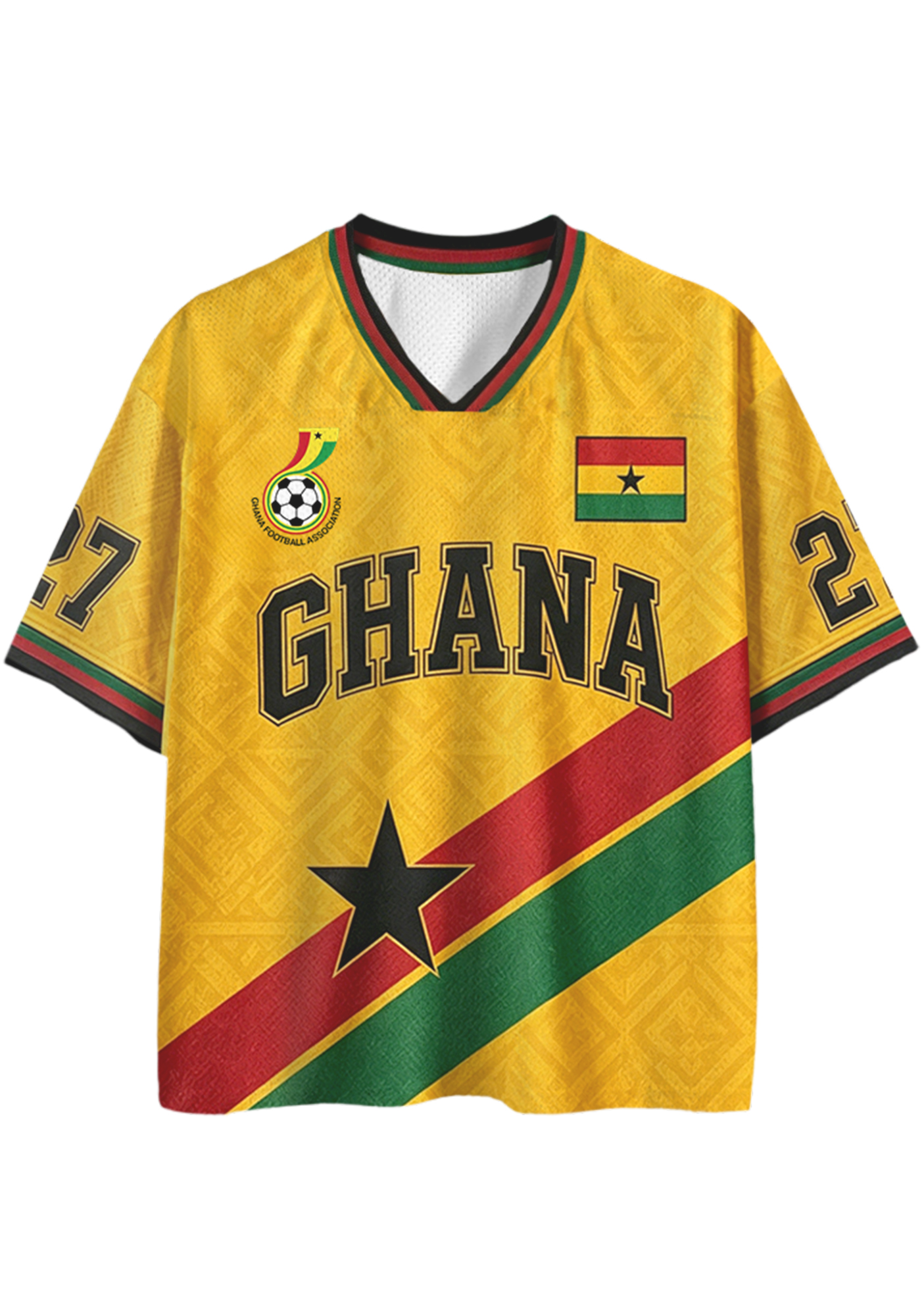 Black Stars Ghana National Team Mesh Jersey Shirts