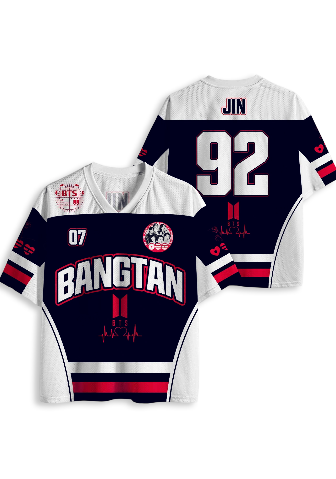 BTS Army Fan Mesh Jersey Shirt