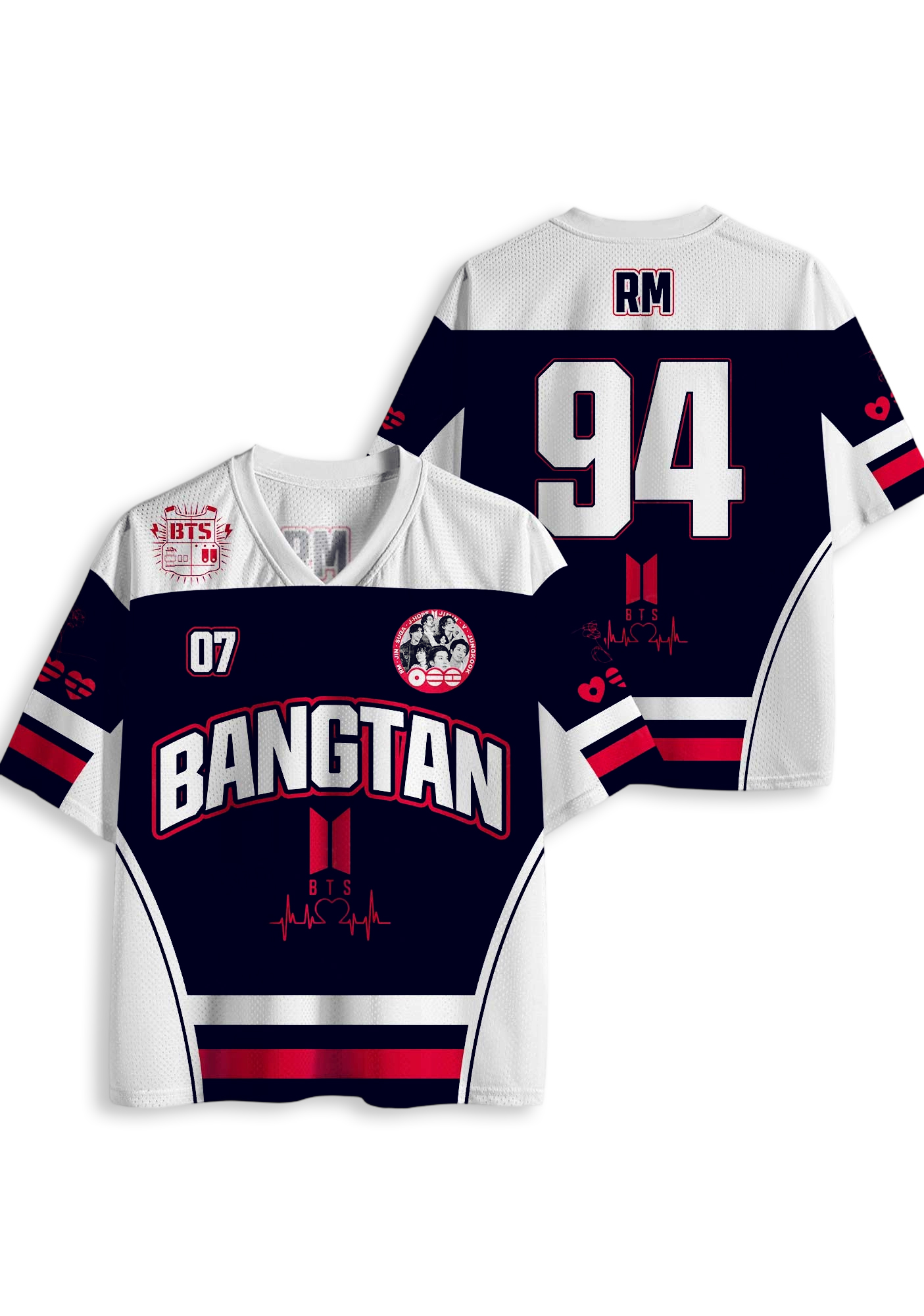 BTS Army Fan Mesh Jersey Shirt