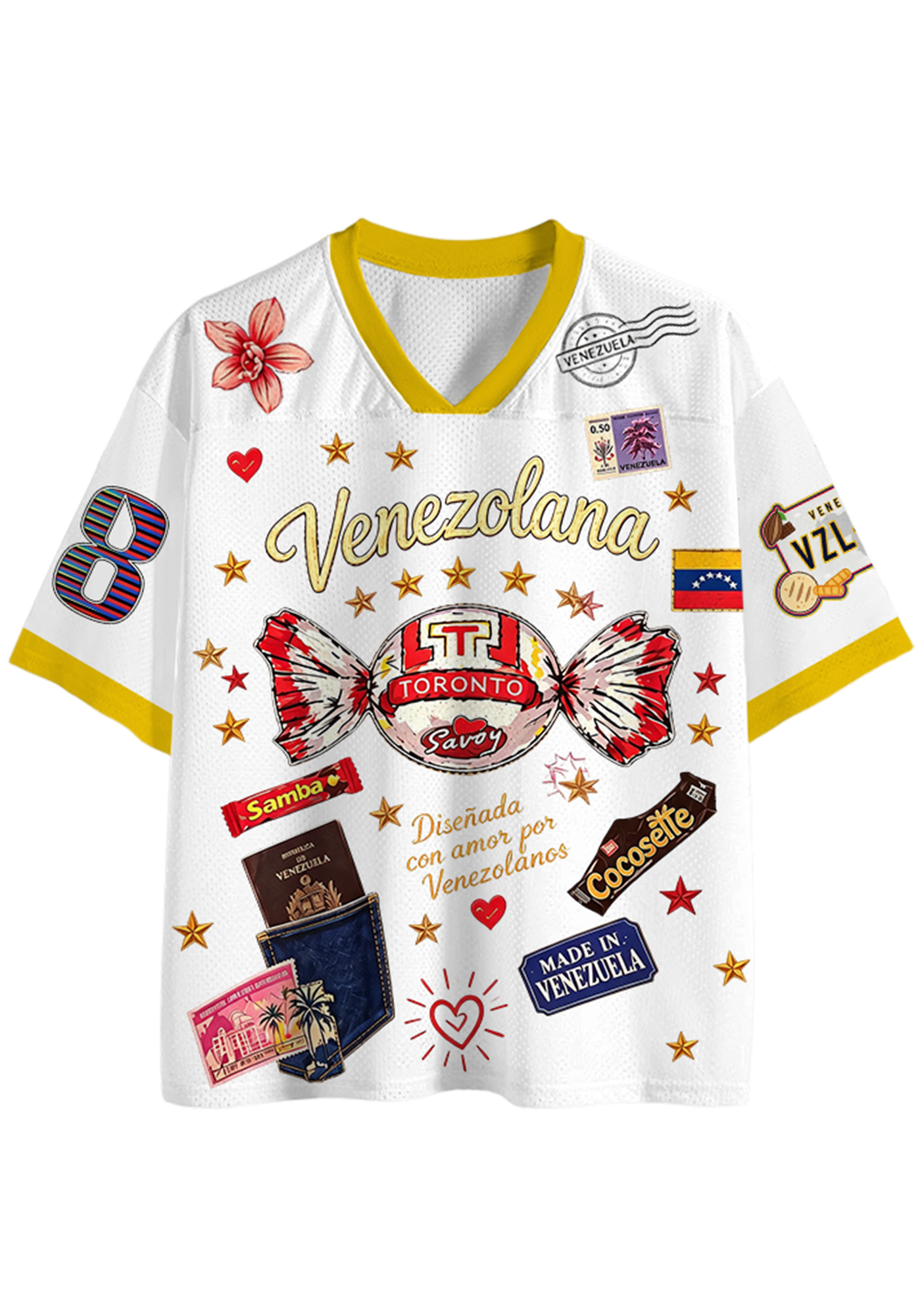 Venezolana Retro Candy Culture Mesh Jersey Shirt