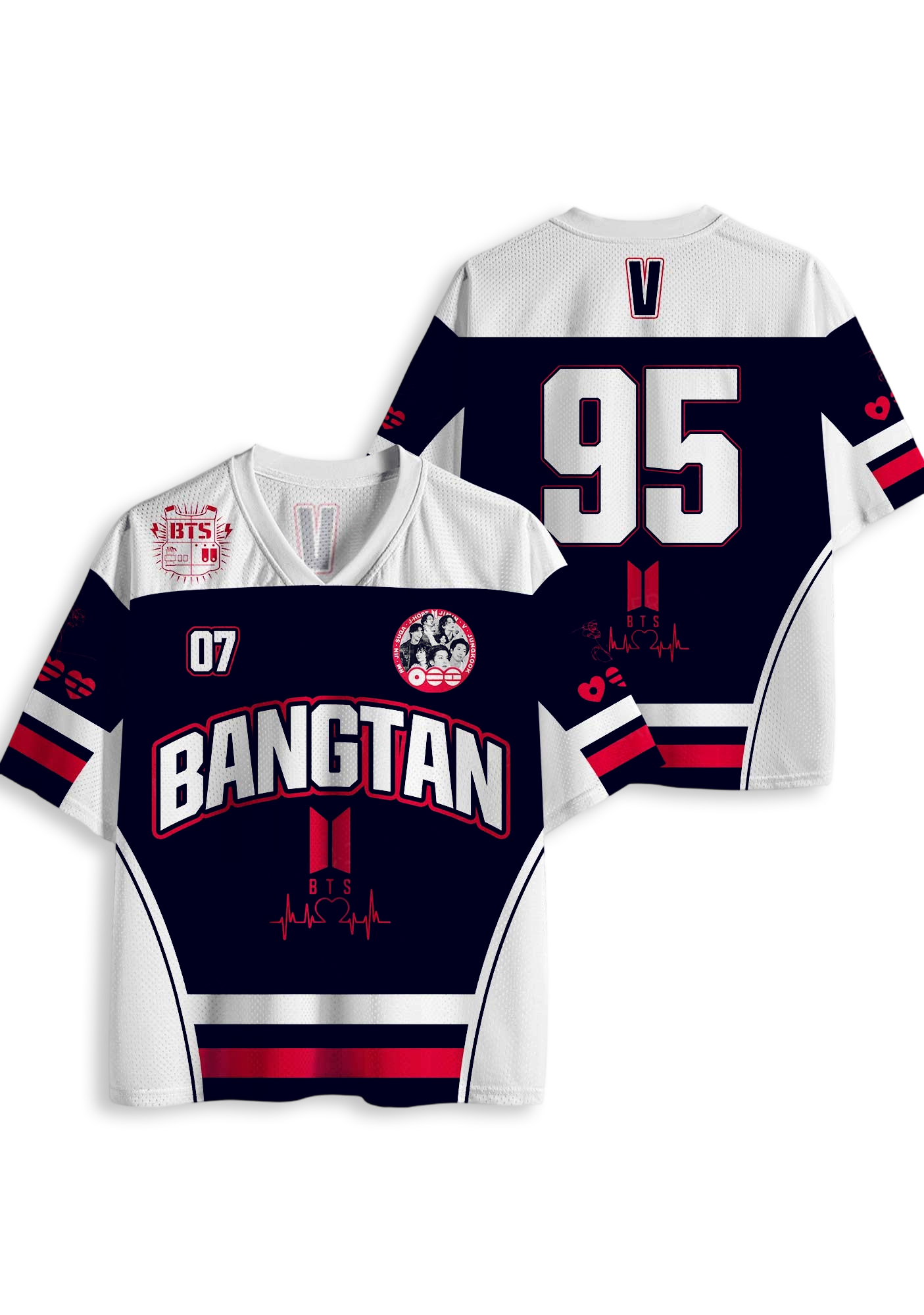 BTS Army Fan Mesh Jersey Shirt