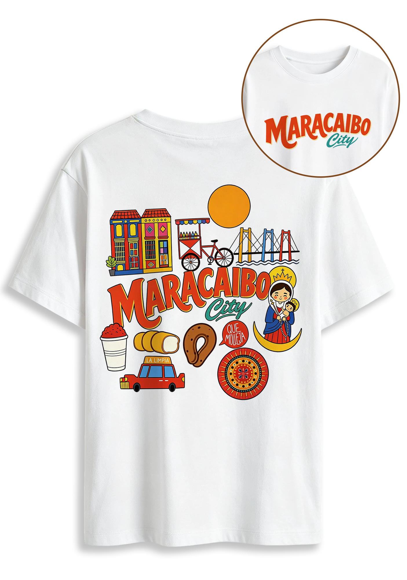 Maracaibo City Venezuela Retro Graphic Graphic T-Shirt