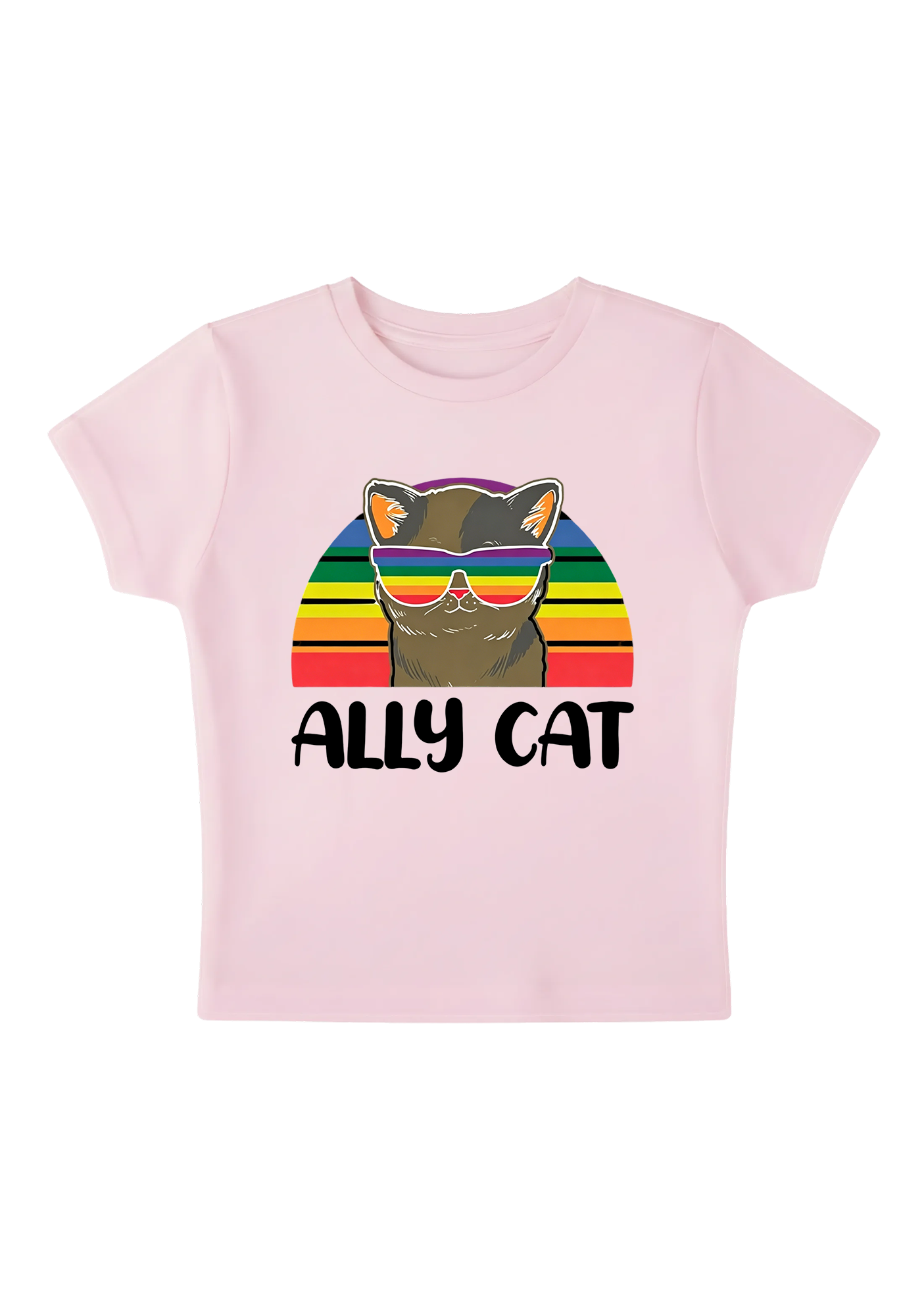 Ally Cat Y2K Baby Tee