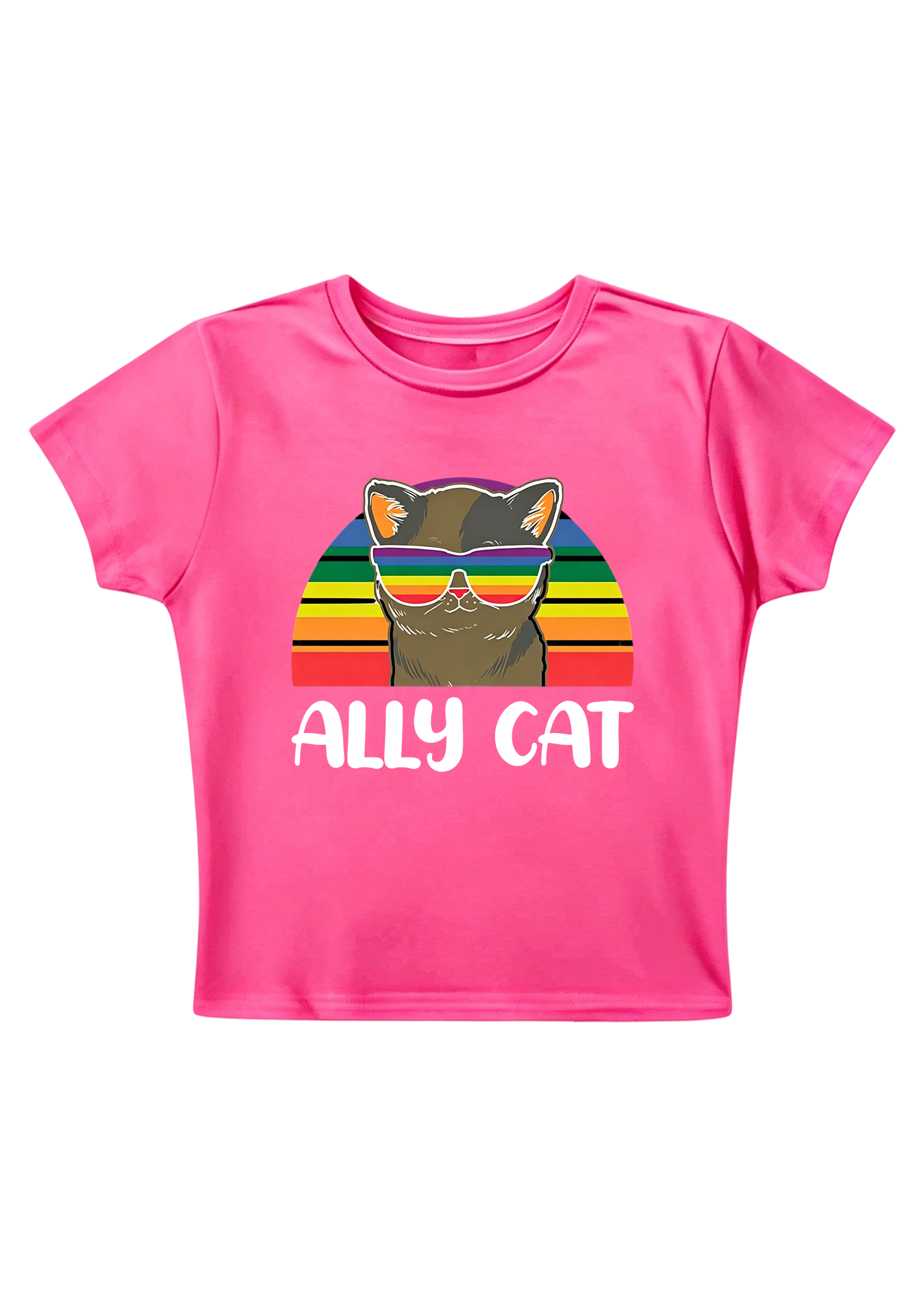 Ally Cat Y2K Baby Tee