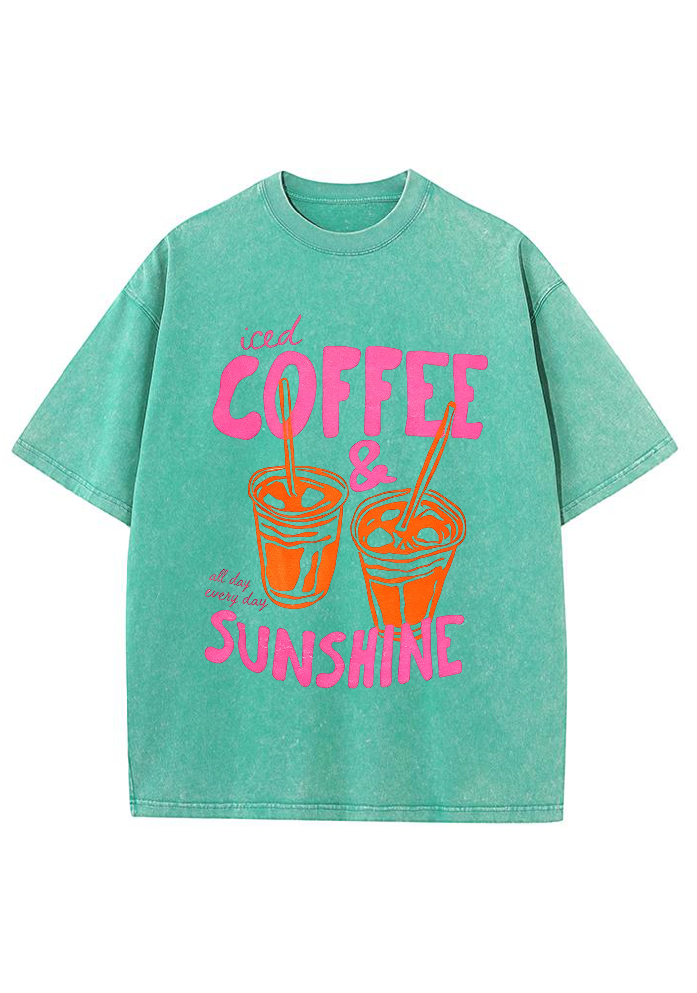 Ice Coffee and Sunshine Washed Tee