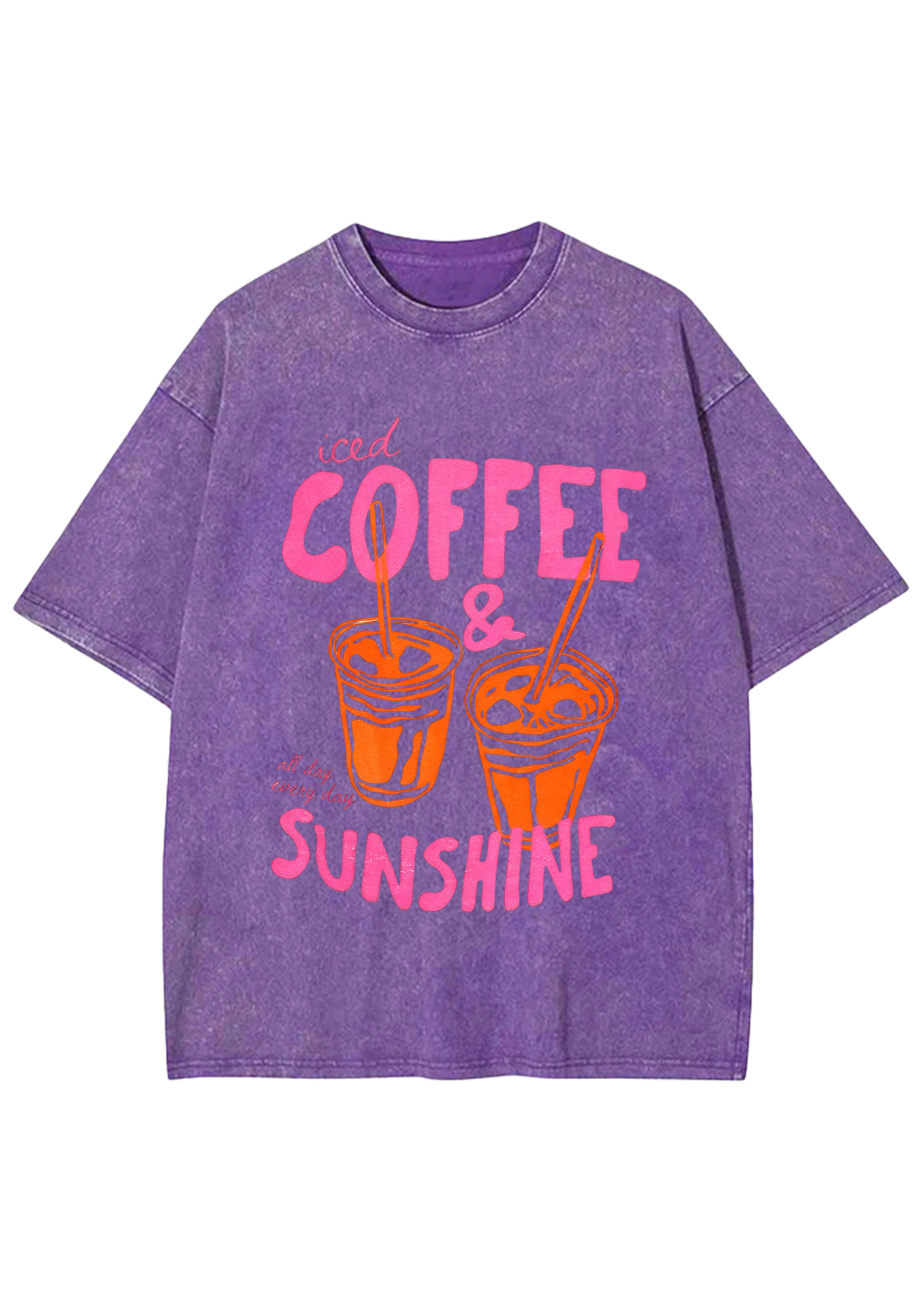 Ice Coffee and Sunshine Washed Tee