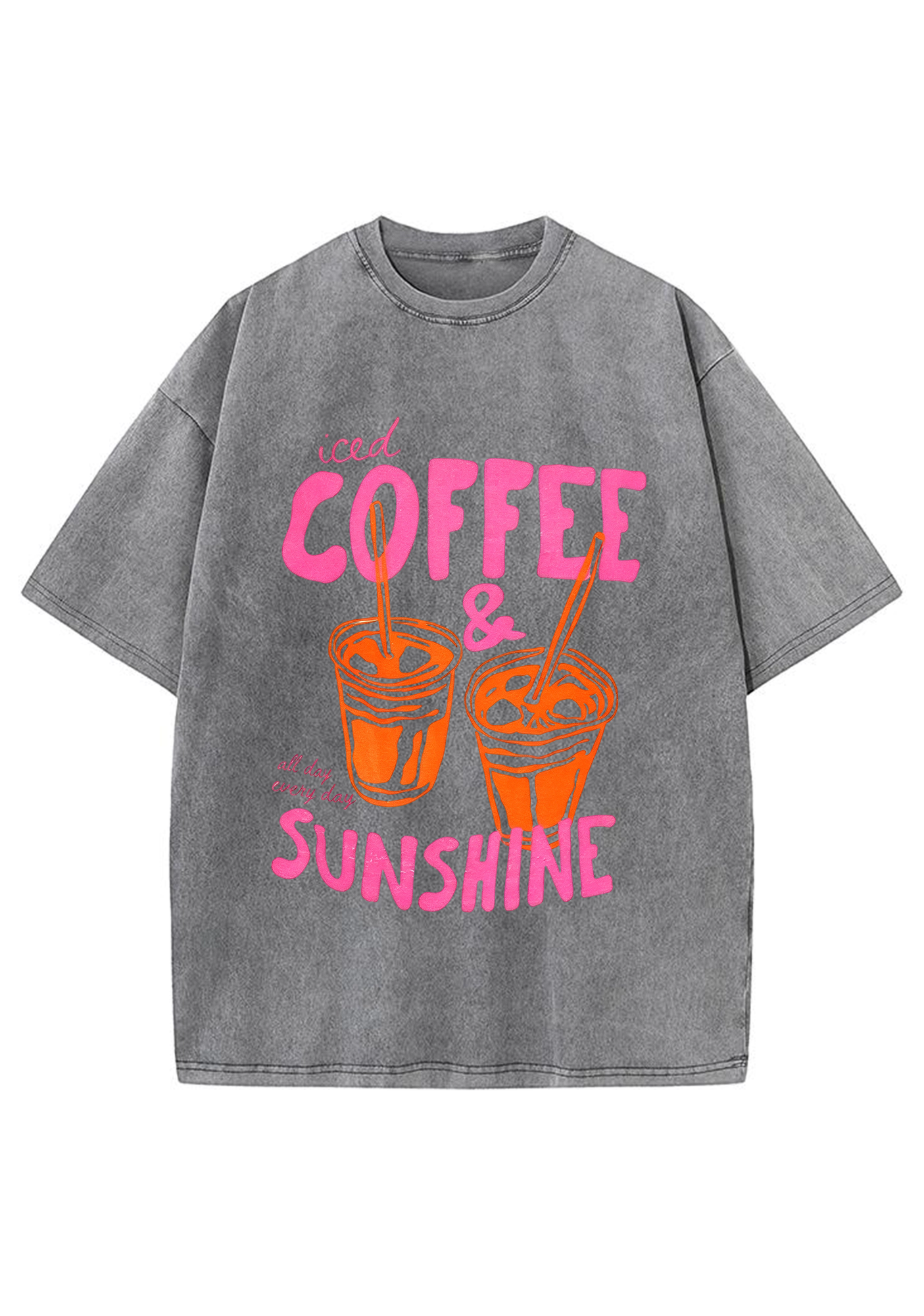 Ice Coffee and Sunshine Washed Tee