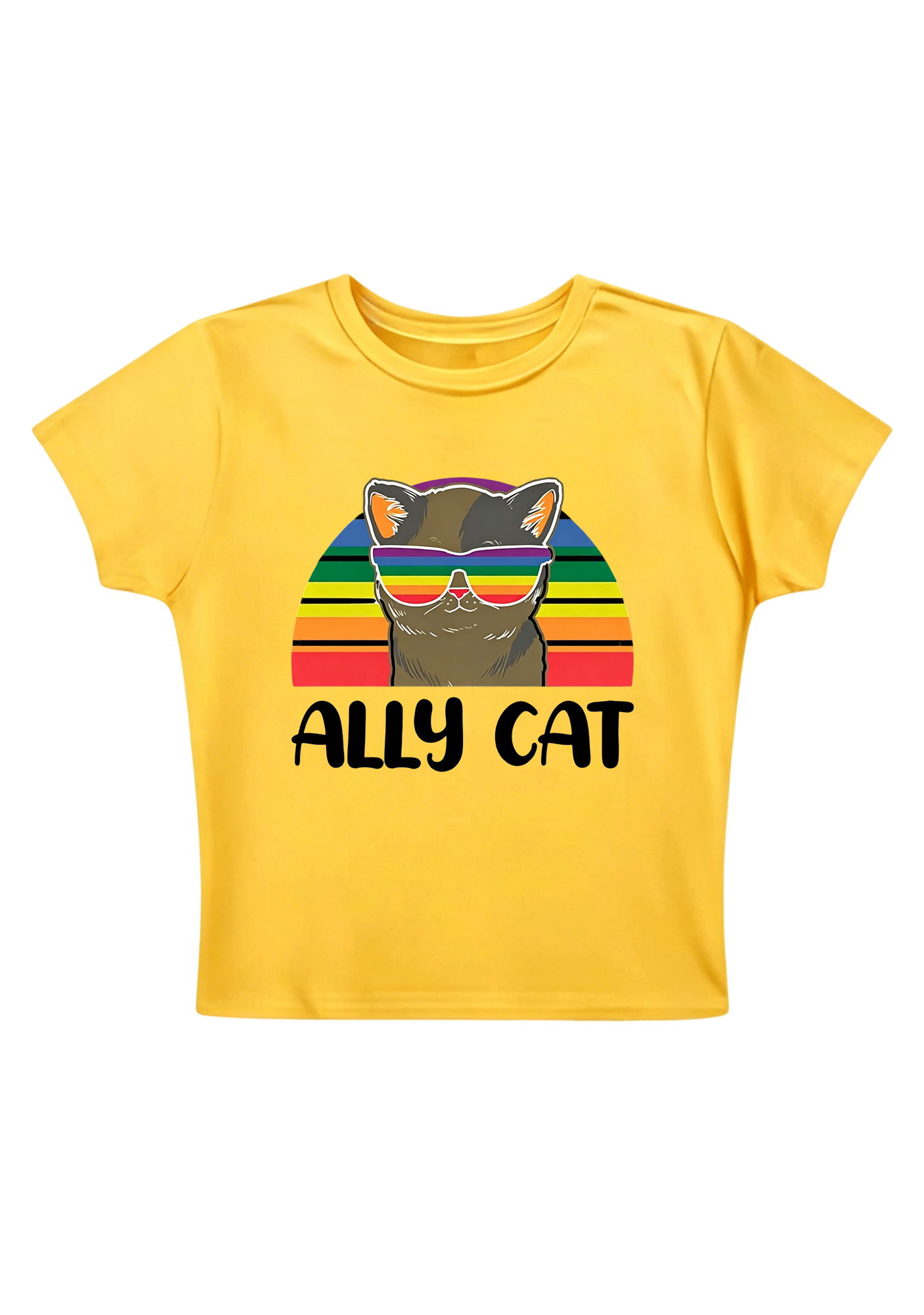 Ally Cat Y2K Baby Tee