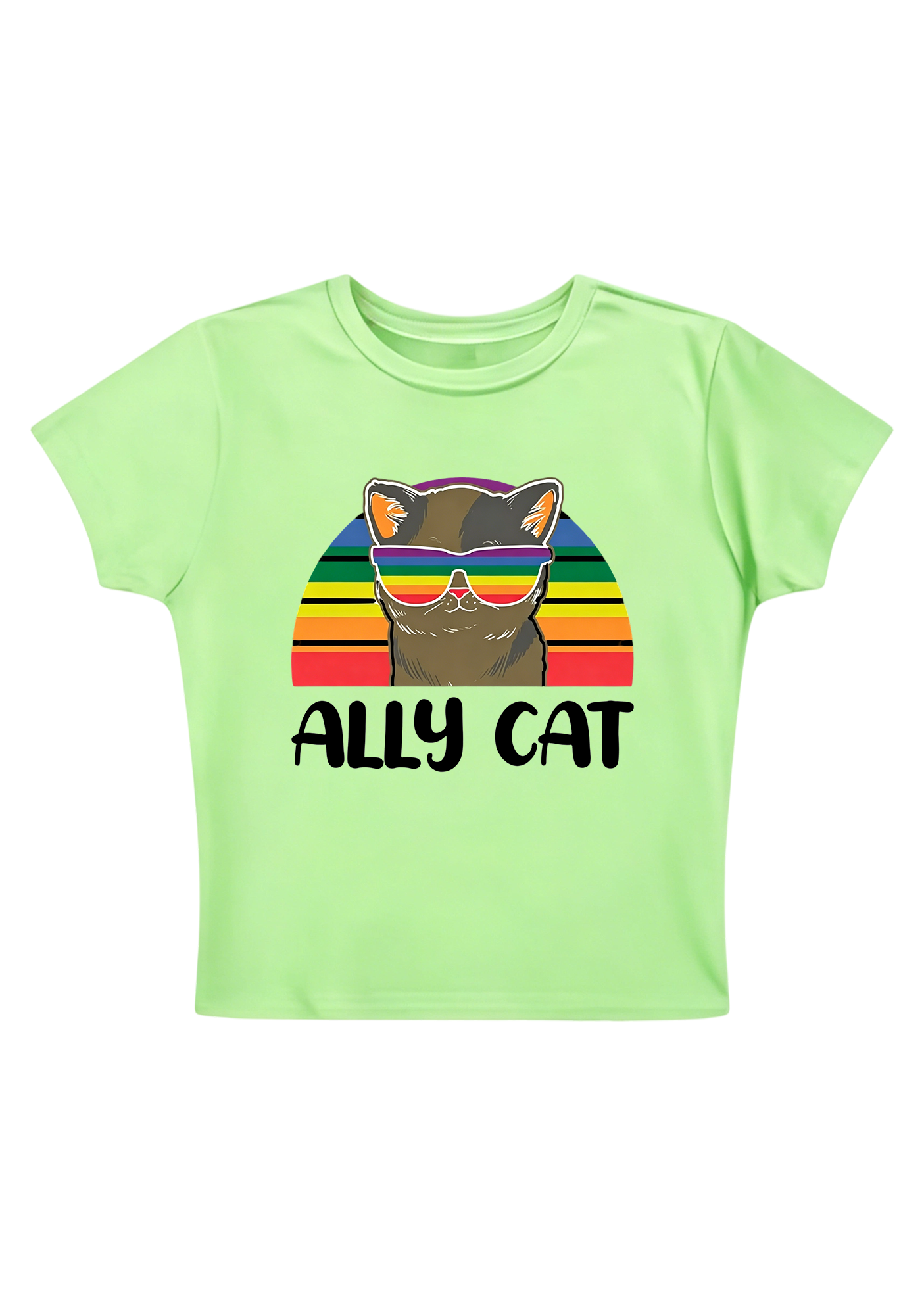 Ally Cat Y2K Baby Tee