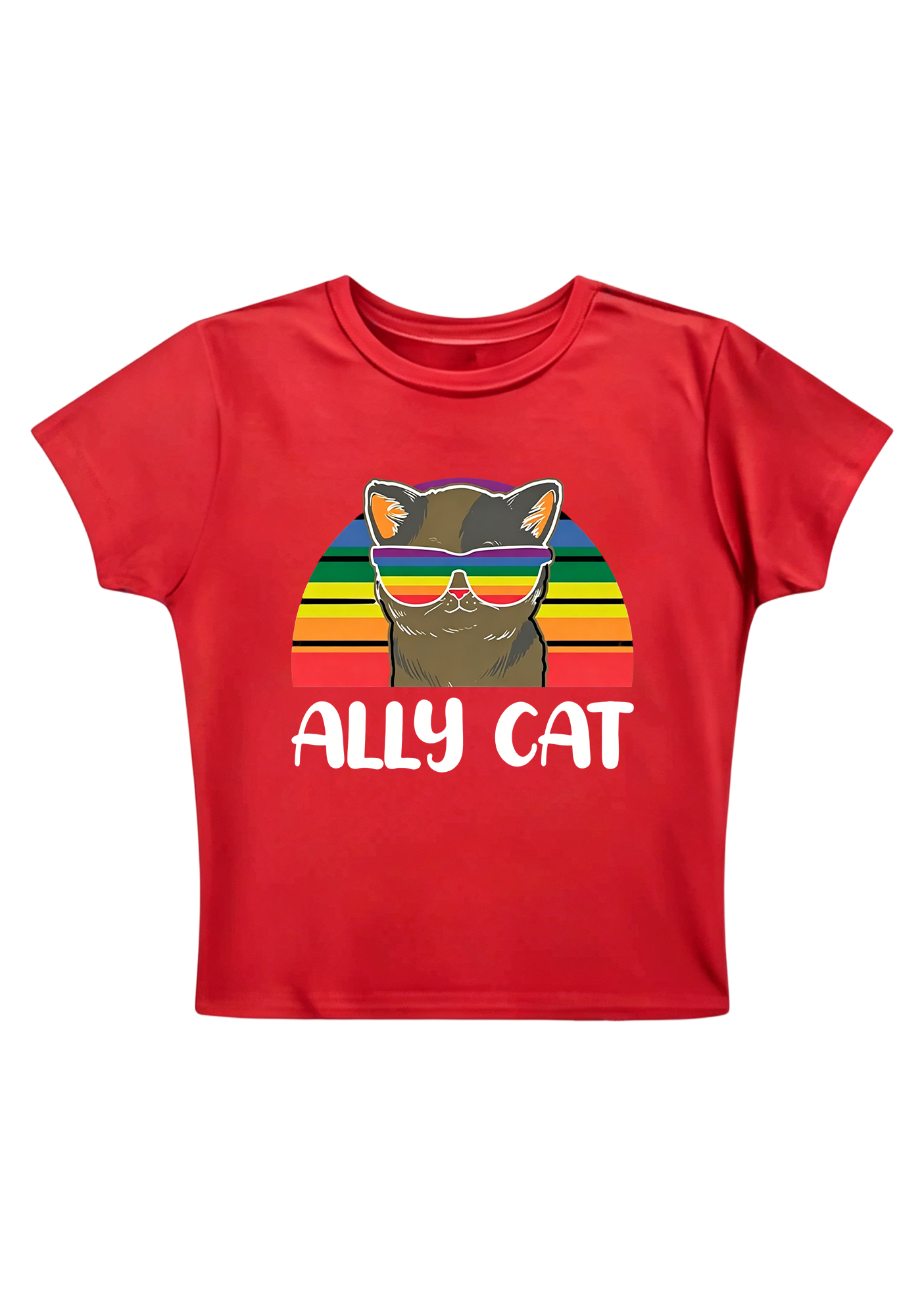 Ally Cat Y2K Baby Tee