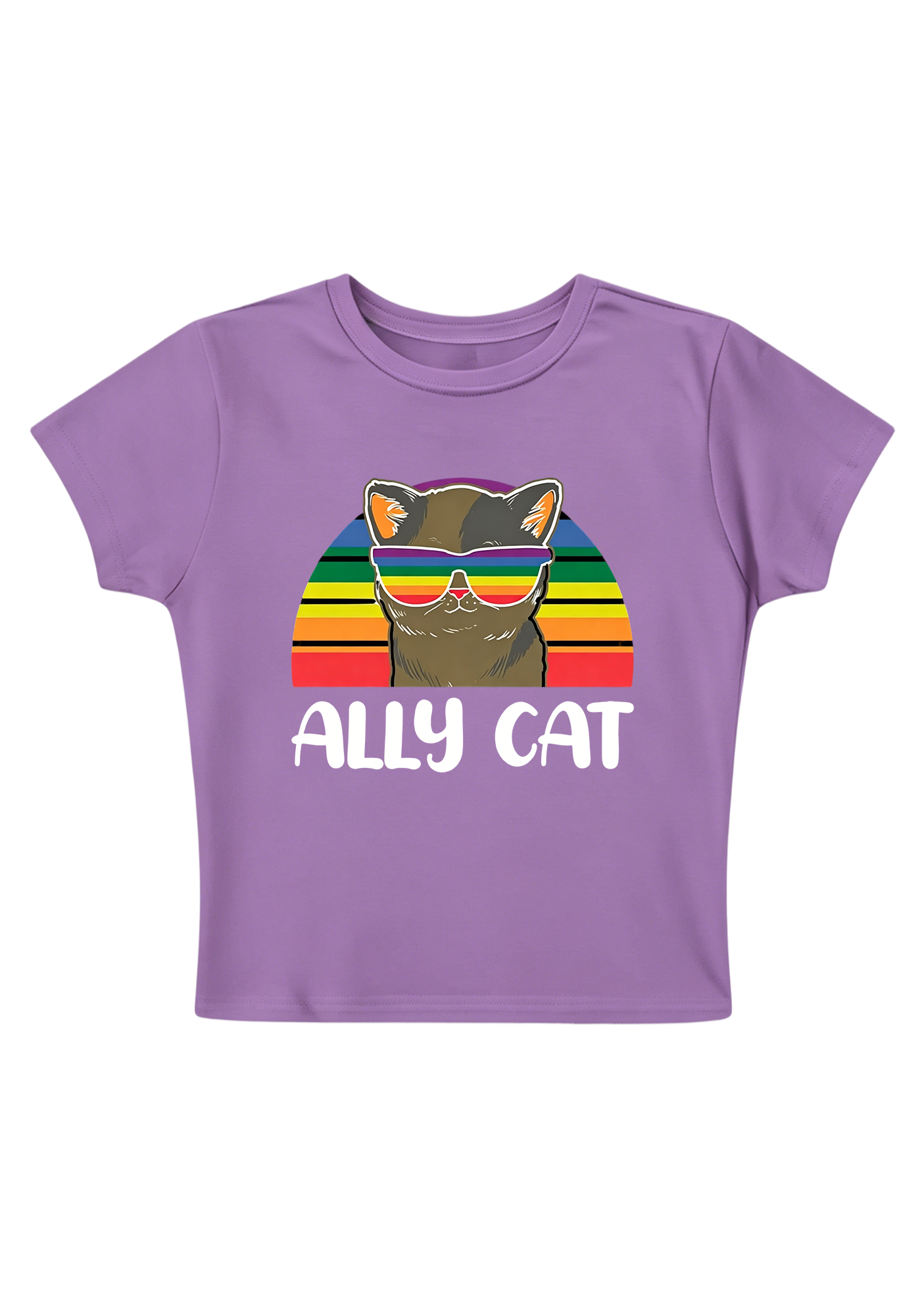 Ally Cat Y2K Baby Tee