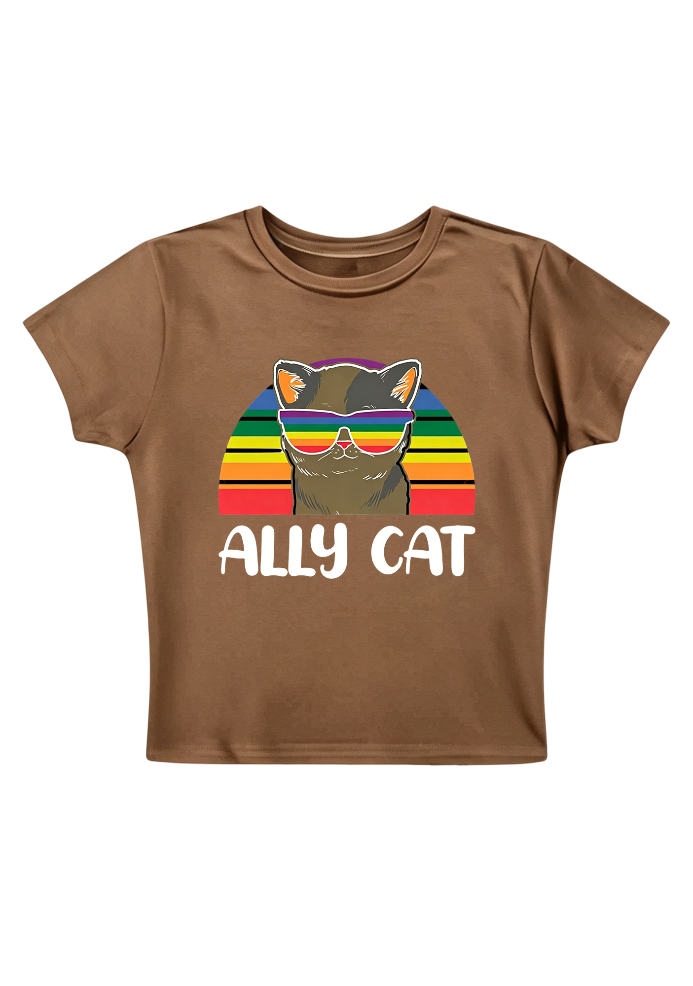 Ally Cat Y2K Baby Tee