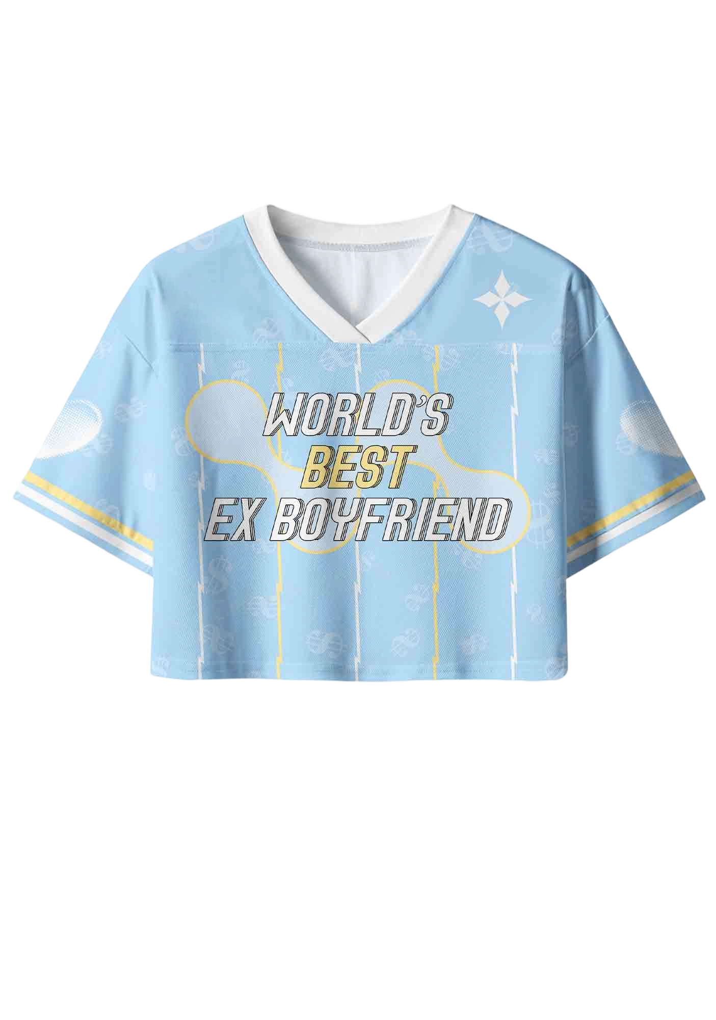 World's Best Ex Boyfriend Y2K Crop Sport Jersey Shirts