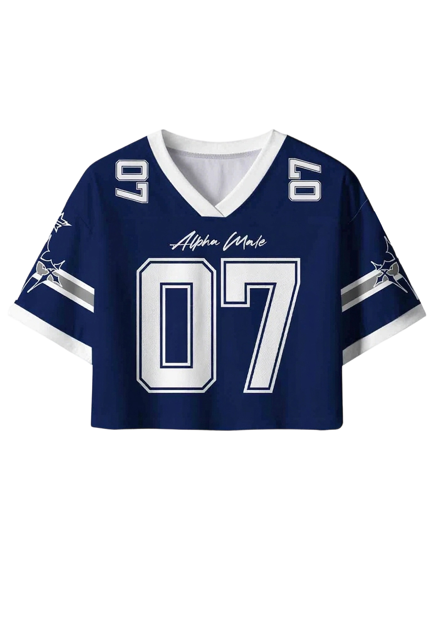 Alpha Male Y2K Crop Sport Jersey Shirts