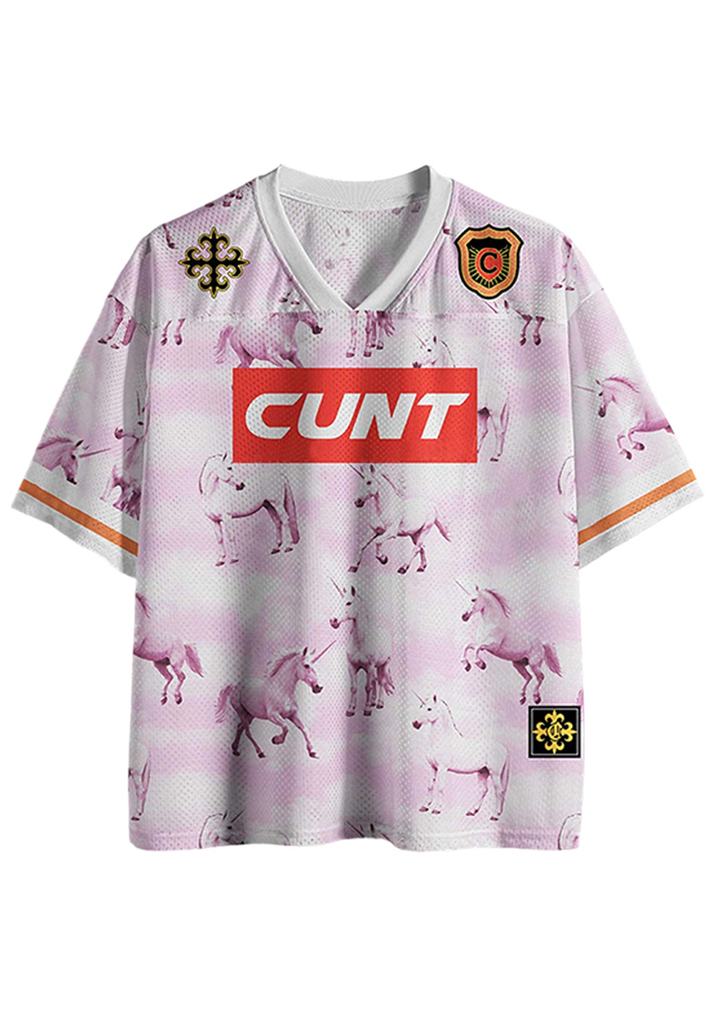 Cunt Y2K Crop Sport Jersey Shirts