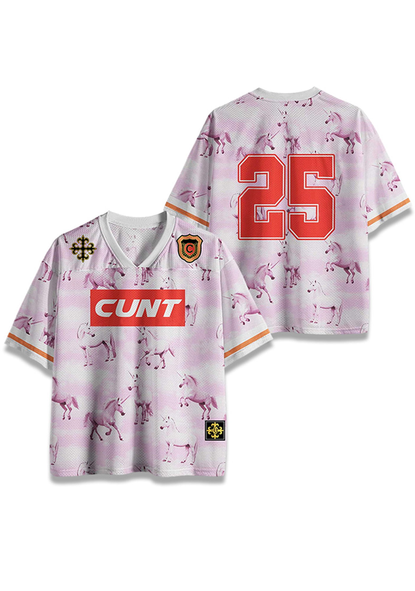 Cunt Y2K Crop Sport Jersey Shirts