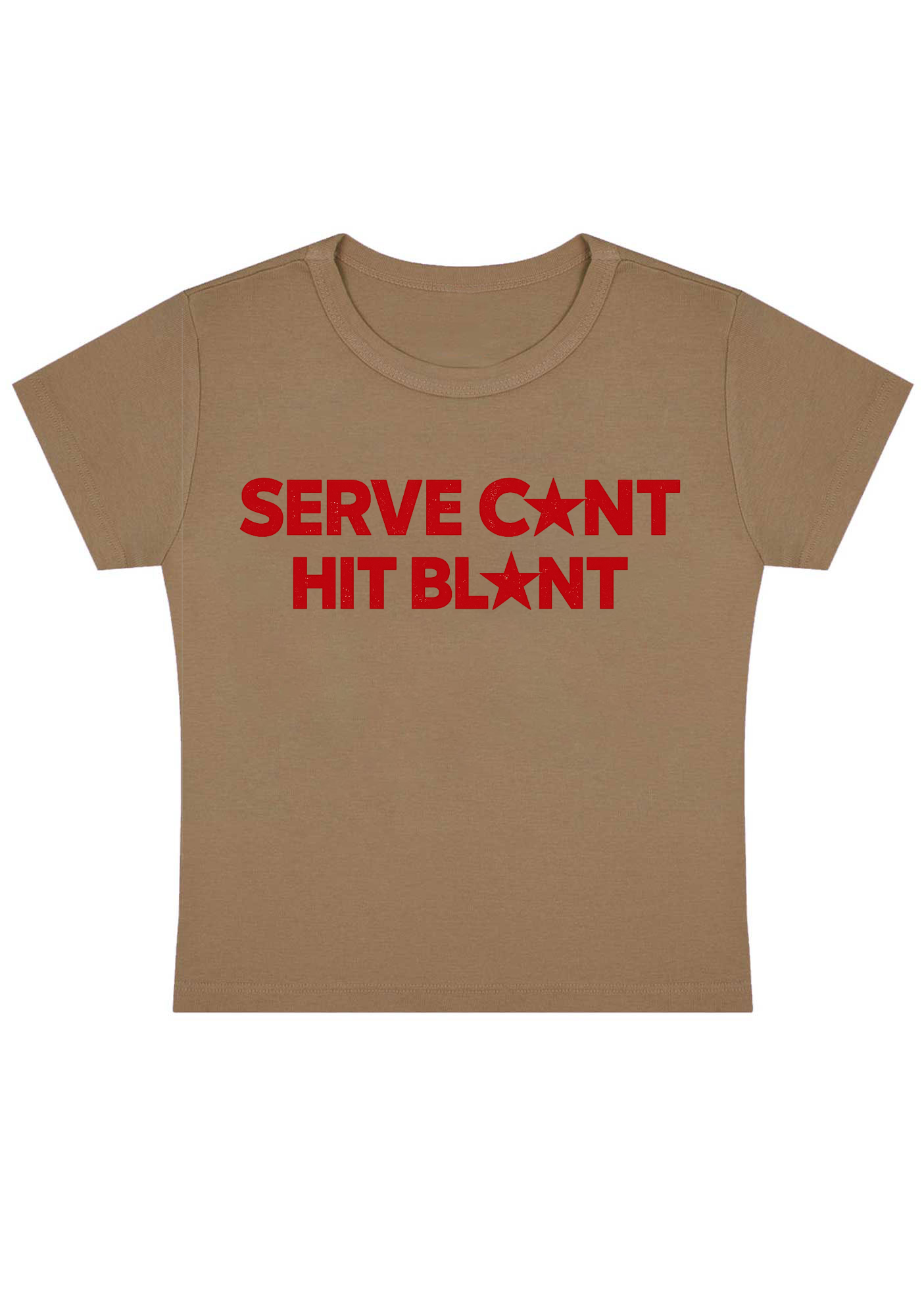 Serve Cxnt Hit Blxnt Y2k Baby Tee