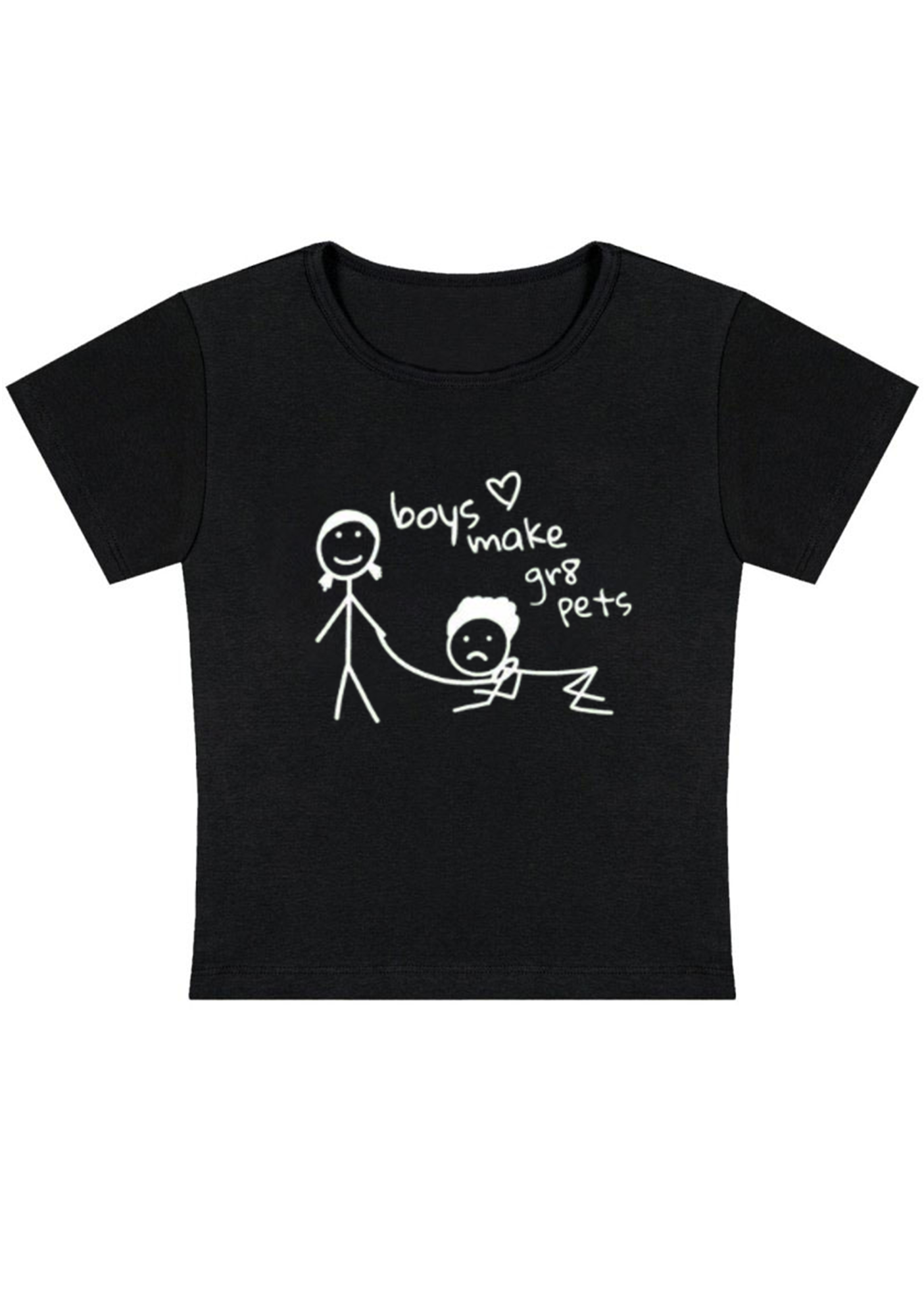 Boys Make Great Pets Y2K Baby Tee