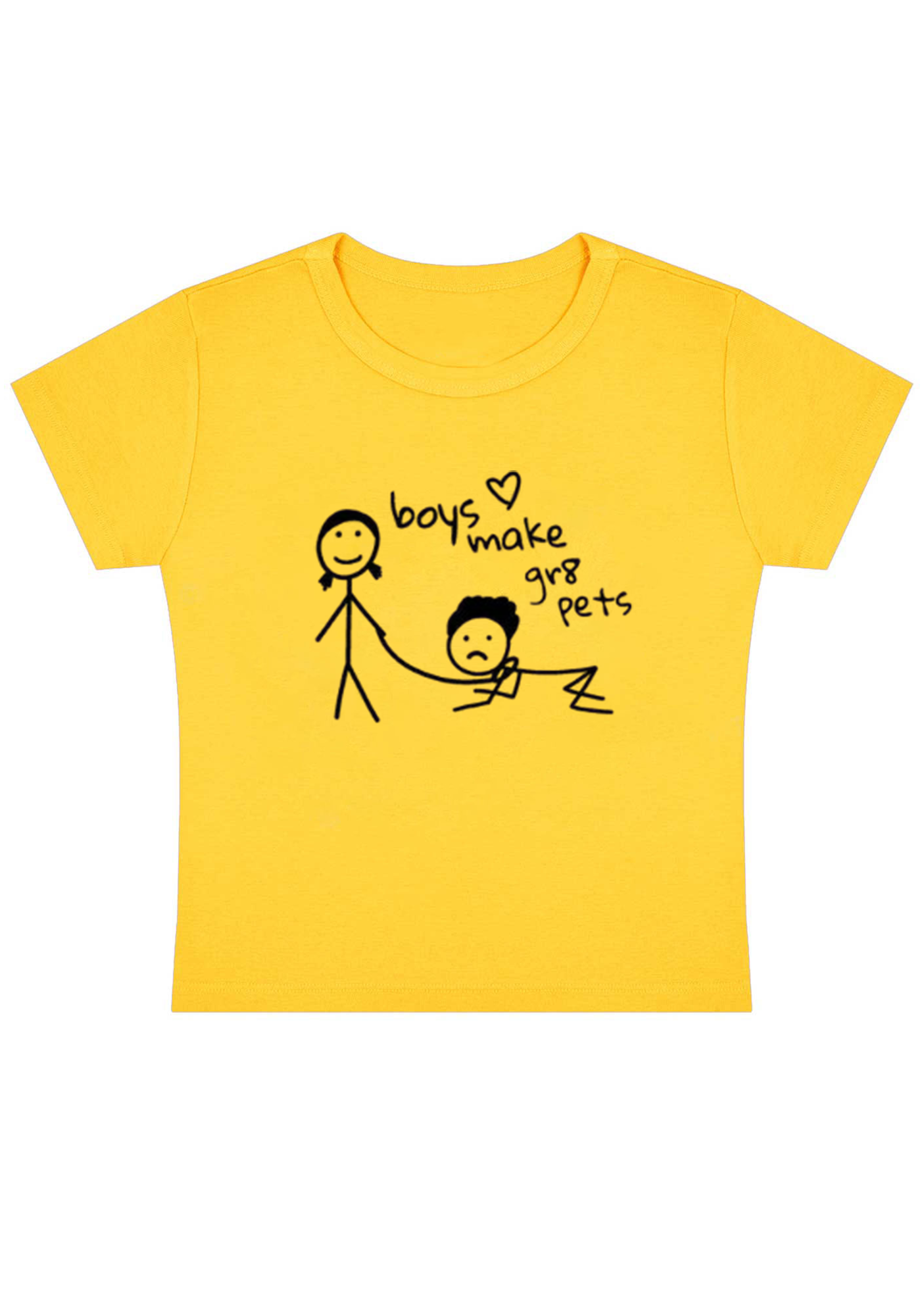 Boys Make Great Pets Y2K Baby Tee