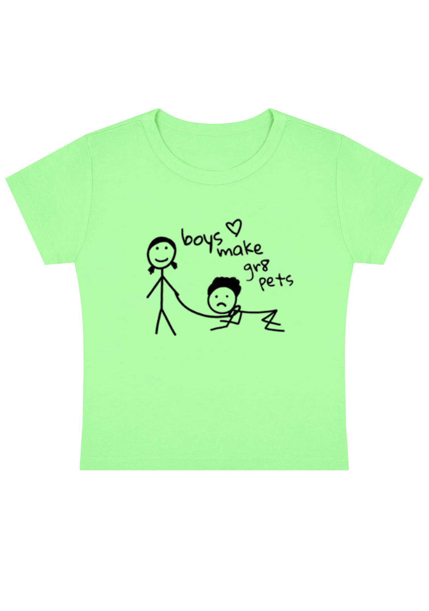 Boys Make Great Pets Y2K Baby Tee