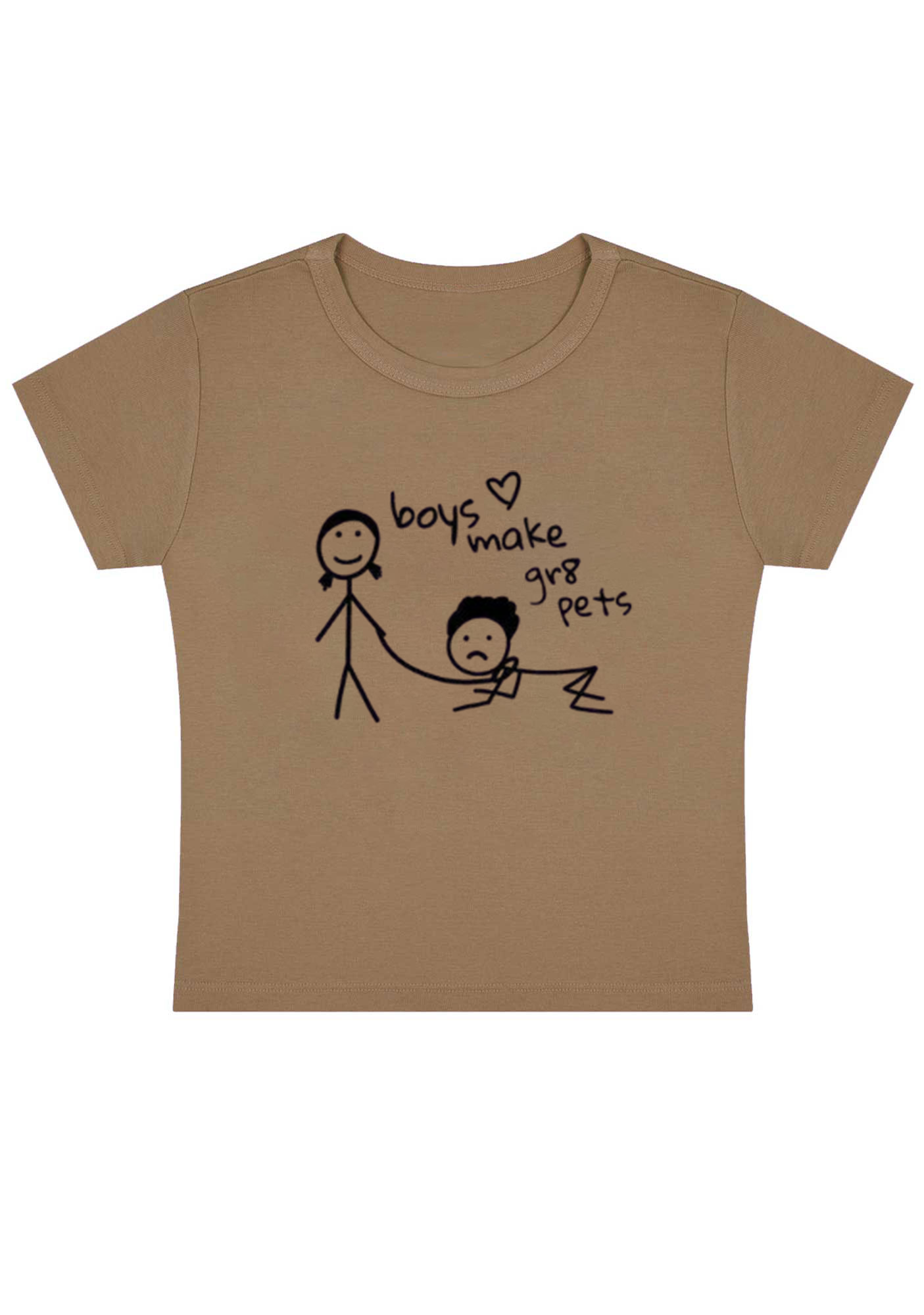 Boys Make Great Pets Y2K Baby Tee