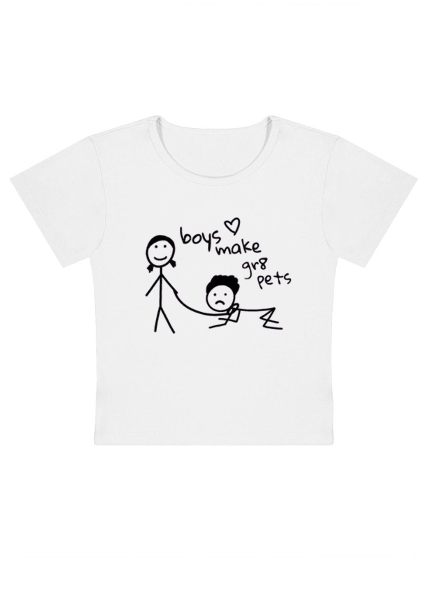 Boys Make Great Pets Y2K Baby Tee