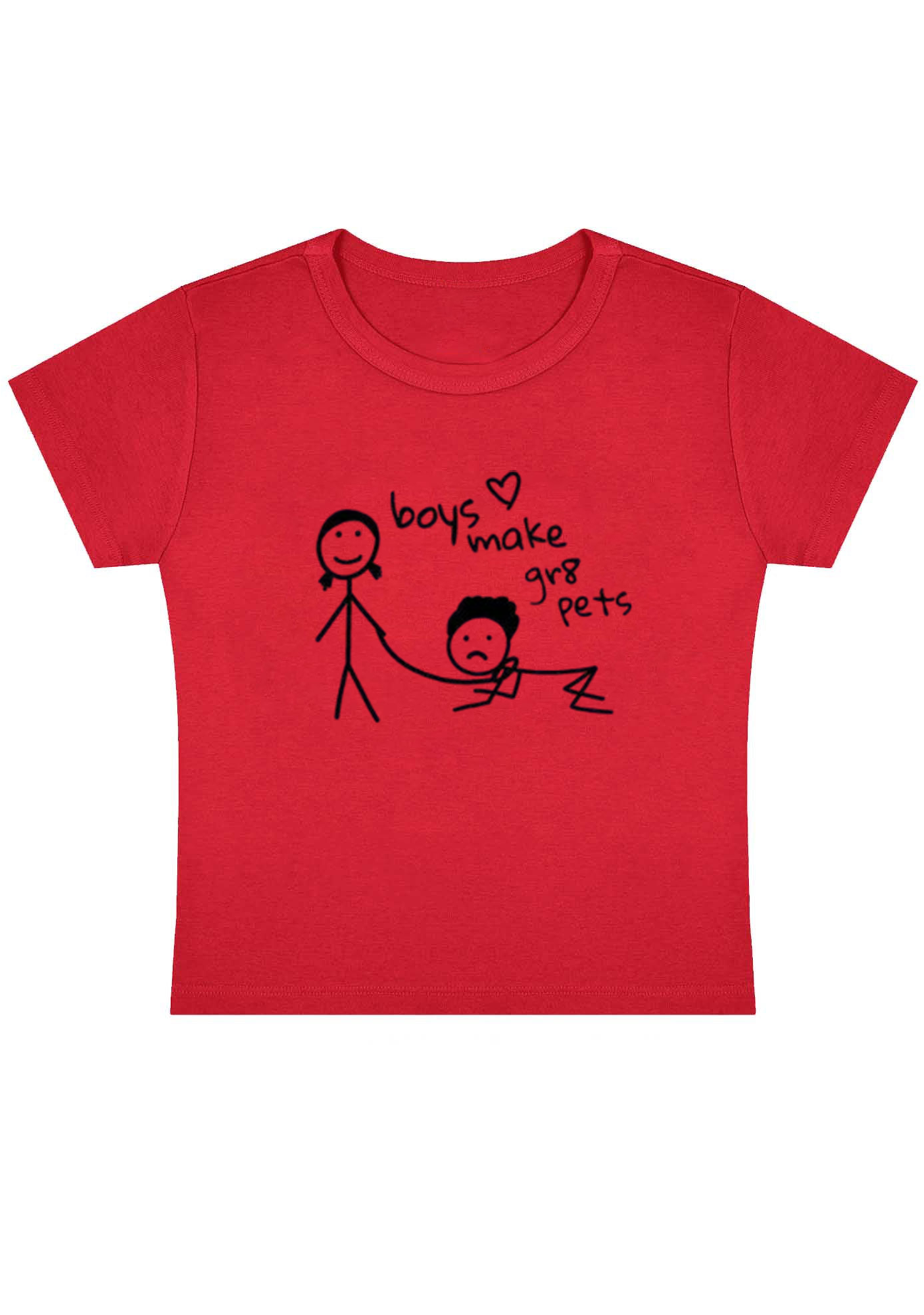 Boys Make Great Pets Y2K Baby Tee