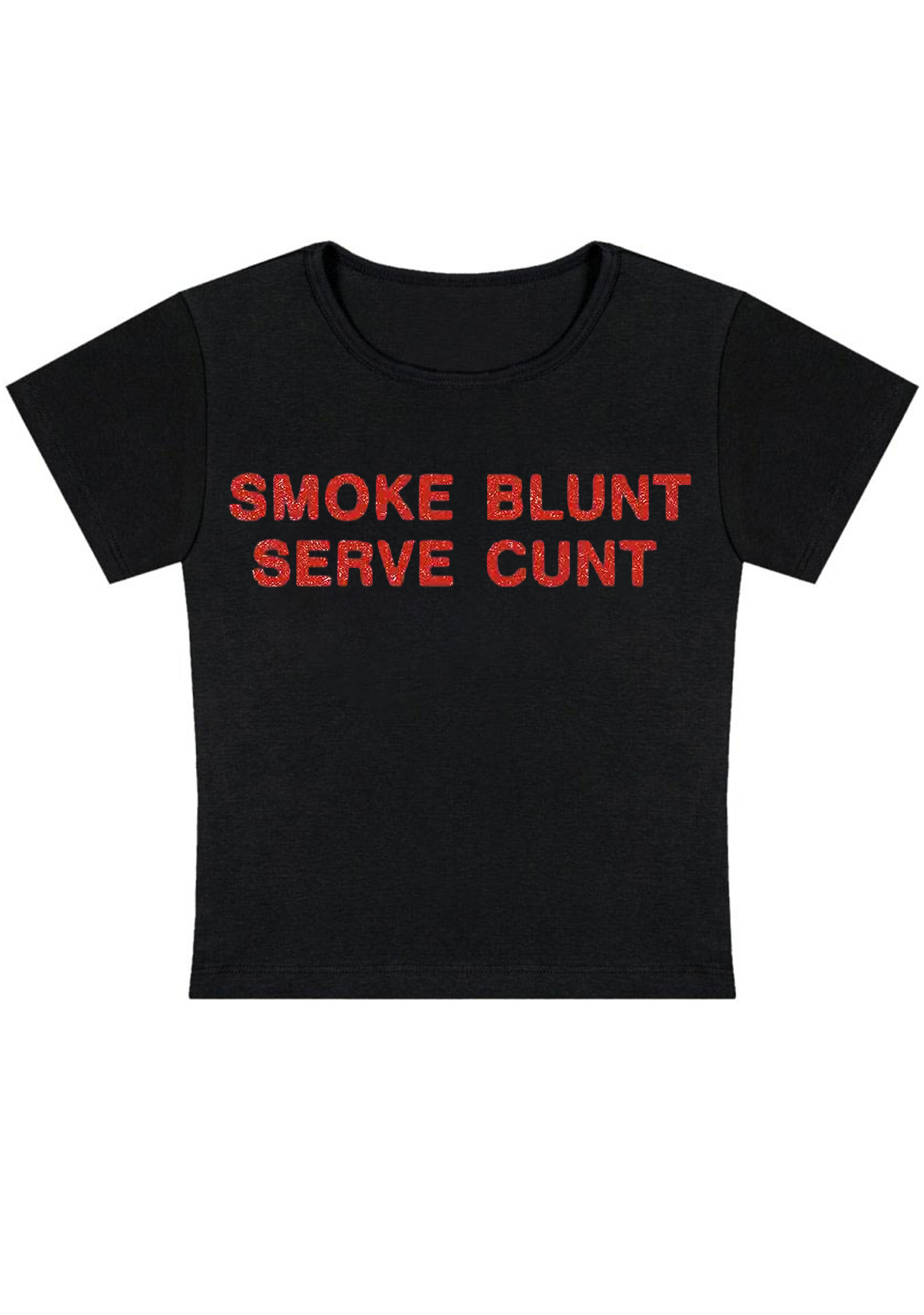 Smoke Blunt Serve Cxxt Y2K Baby Tee