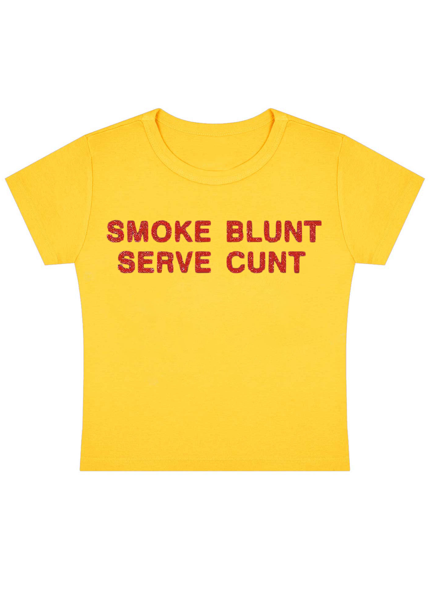 Smoke Blunt Serve Cxxt Y2K Baby Tee