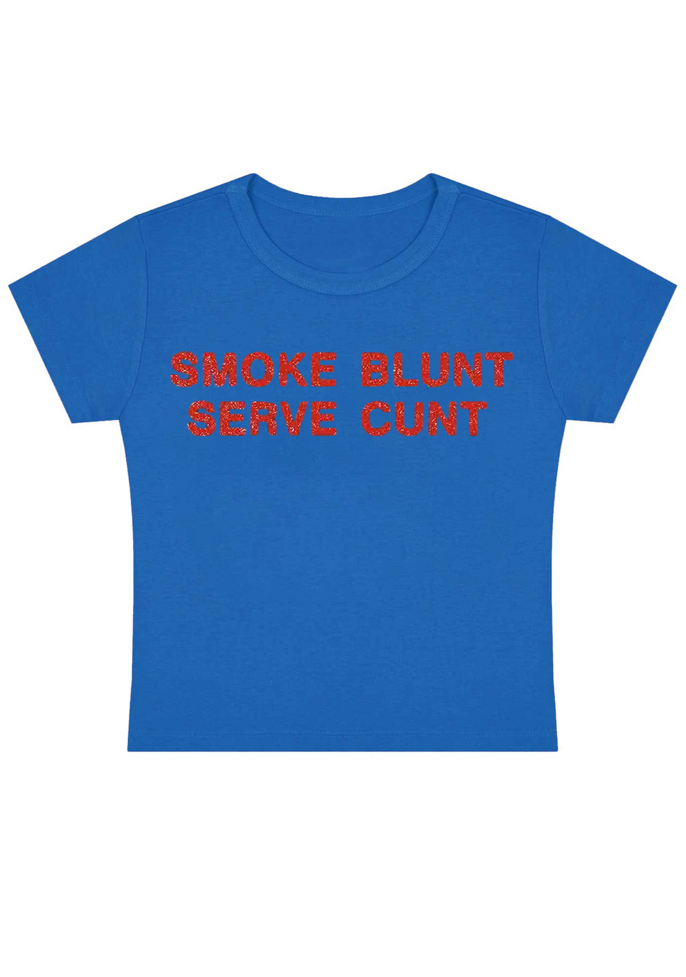 Smoke Blunt Serve Cxxt Y2K Baby Tee