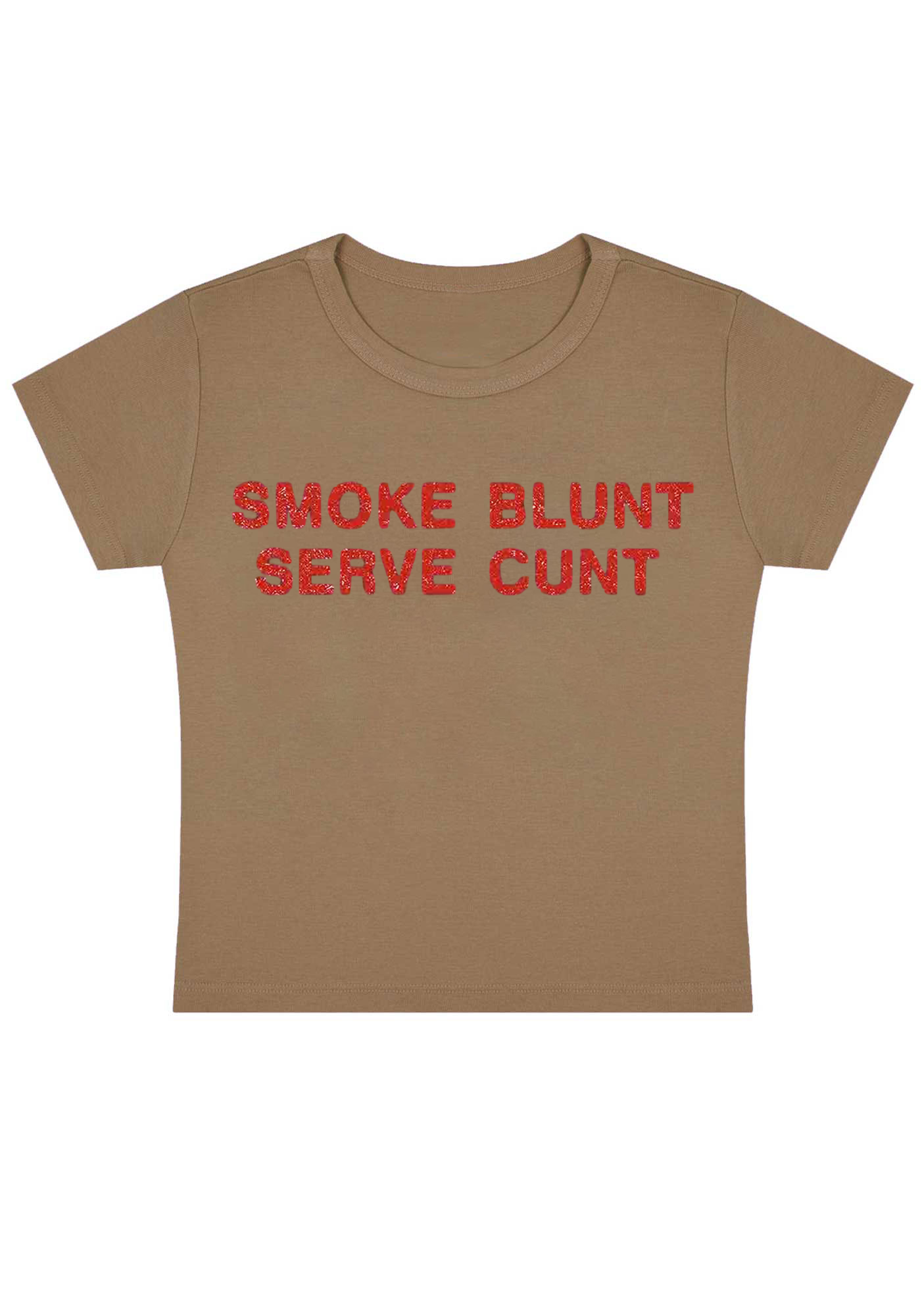 Smoke Blunt Serve Cxxt Y2K Baby Tee