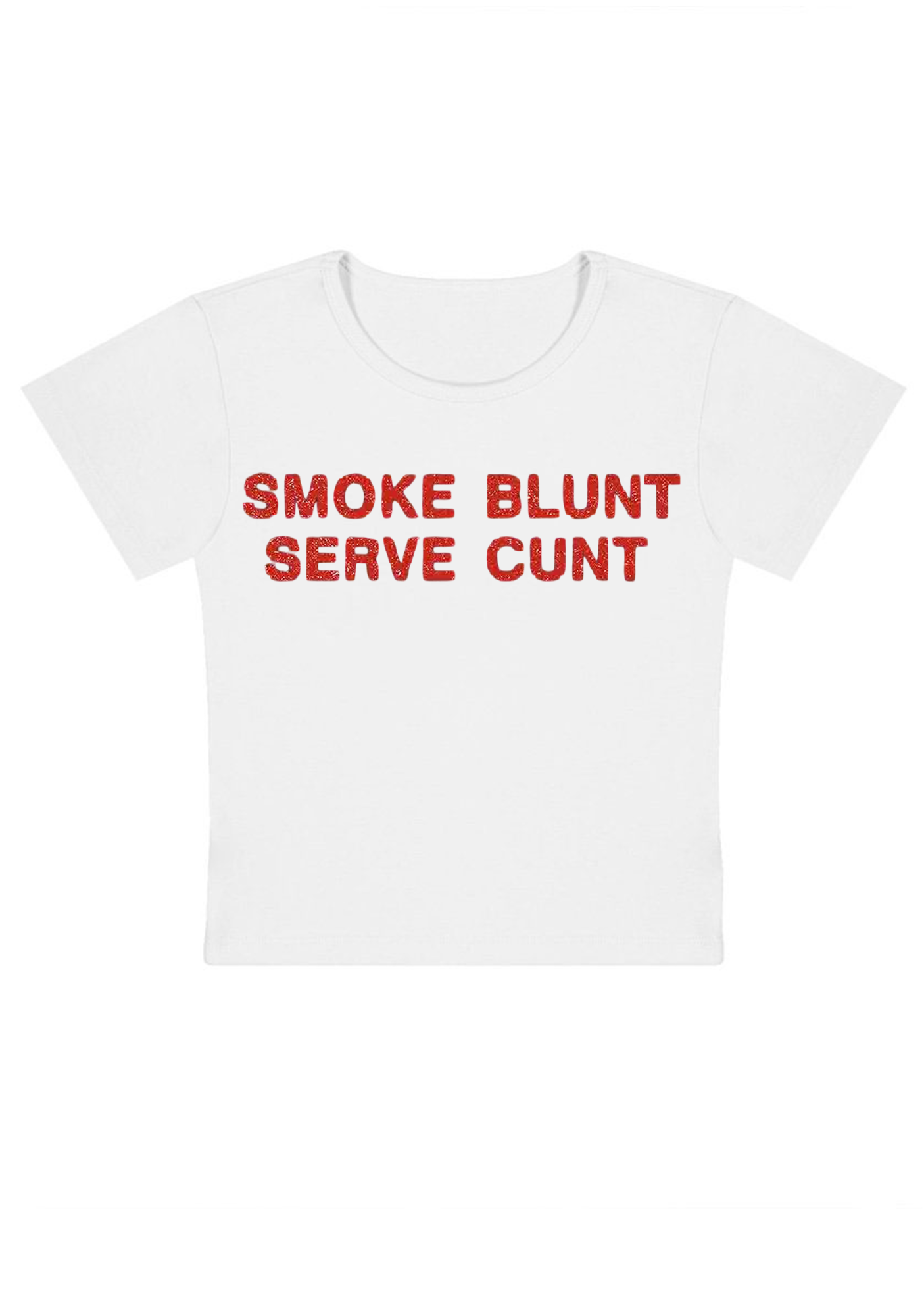 Smoke Blunt Serve Cxxt Y2K Baby Tee