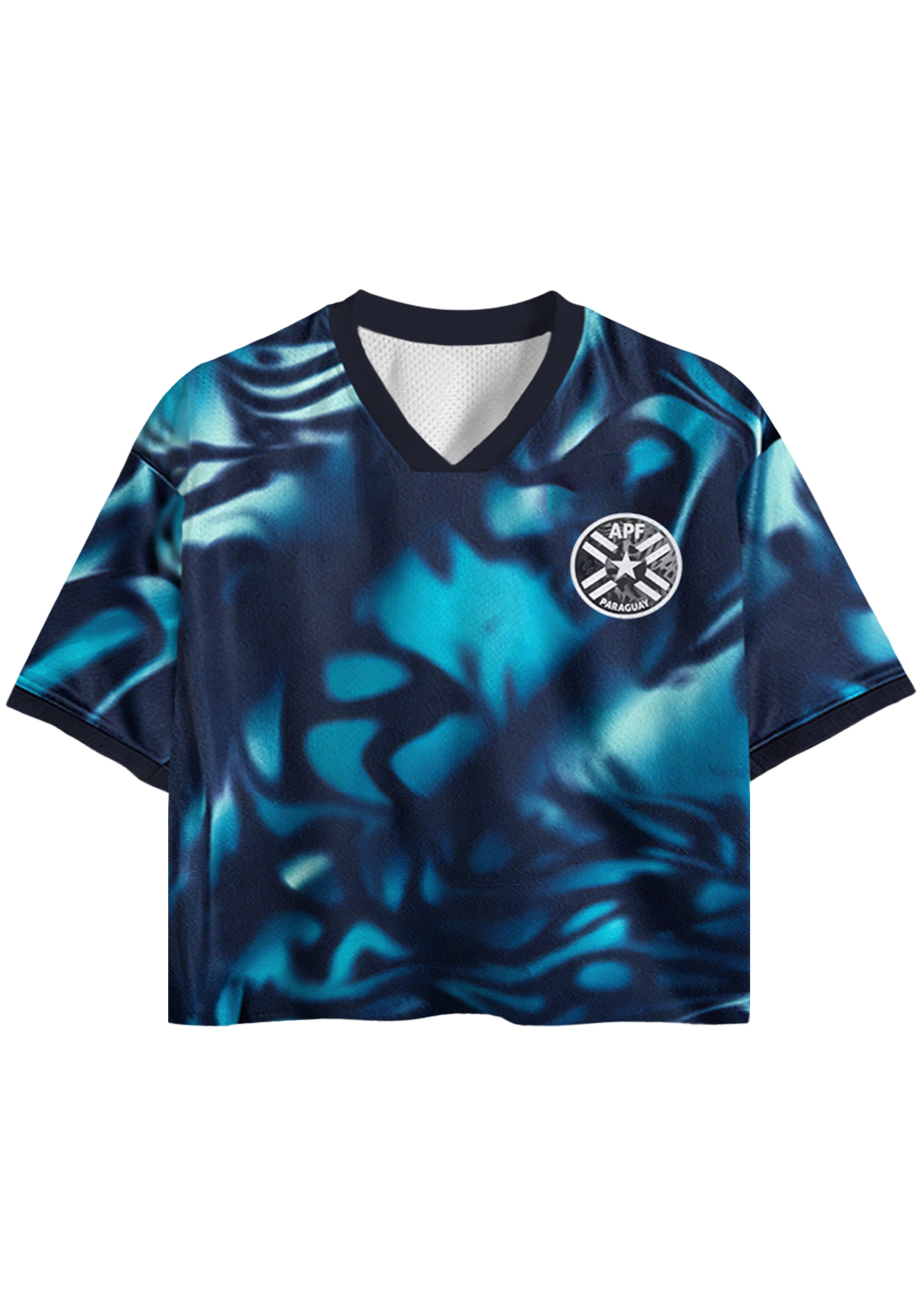 Paraguay National Football Cropped Mesh Jersey Shirt