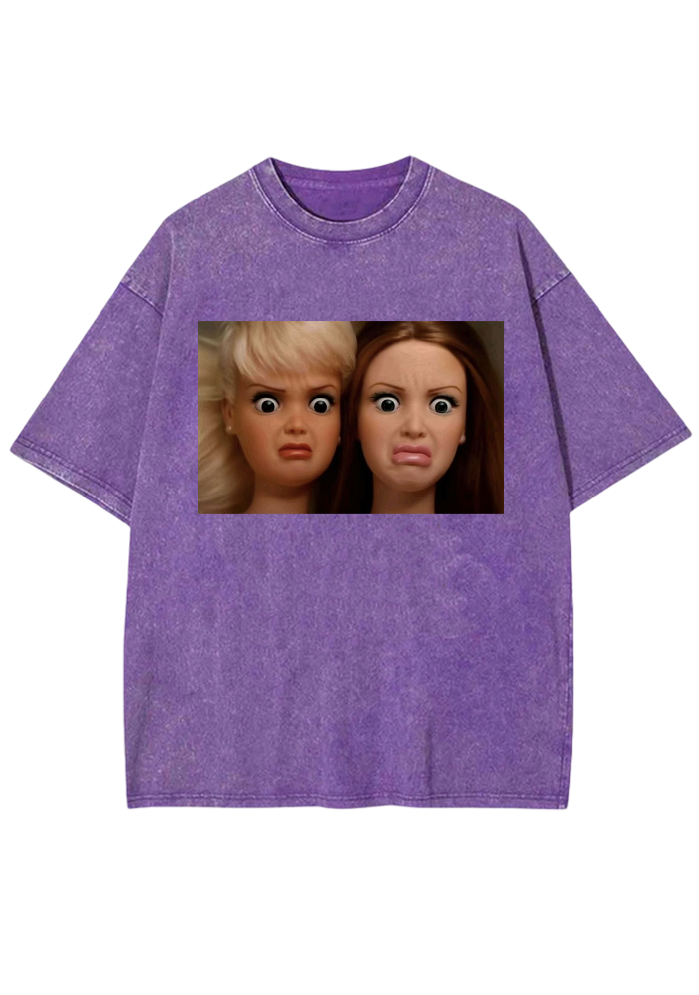 Dramatic Bestie Barbies Meme Y2K Washed Tee