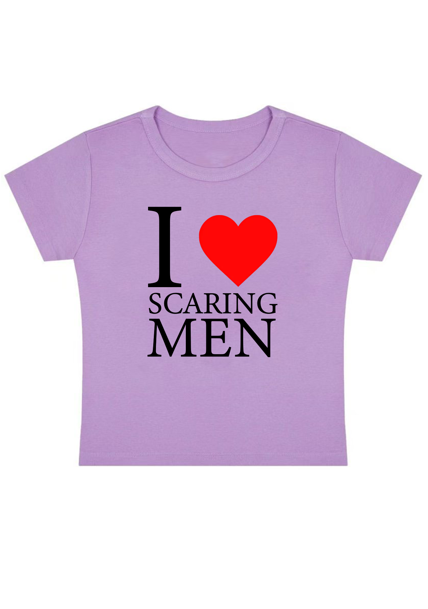 I Love Scaring Men Y2k Baby Tee