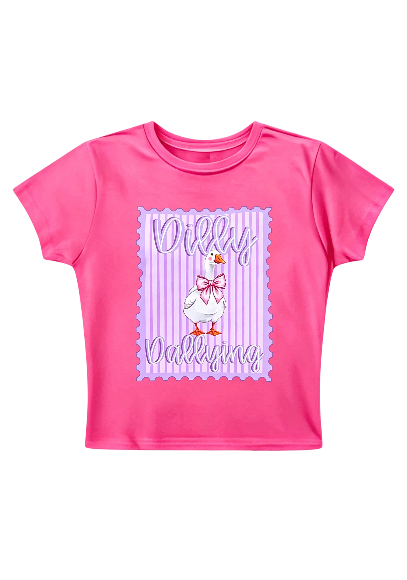 Dilly Dallying Y2K Baby Tee