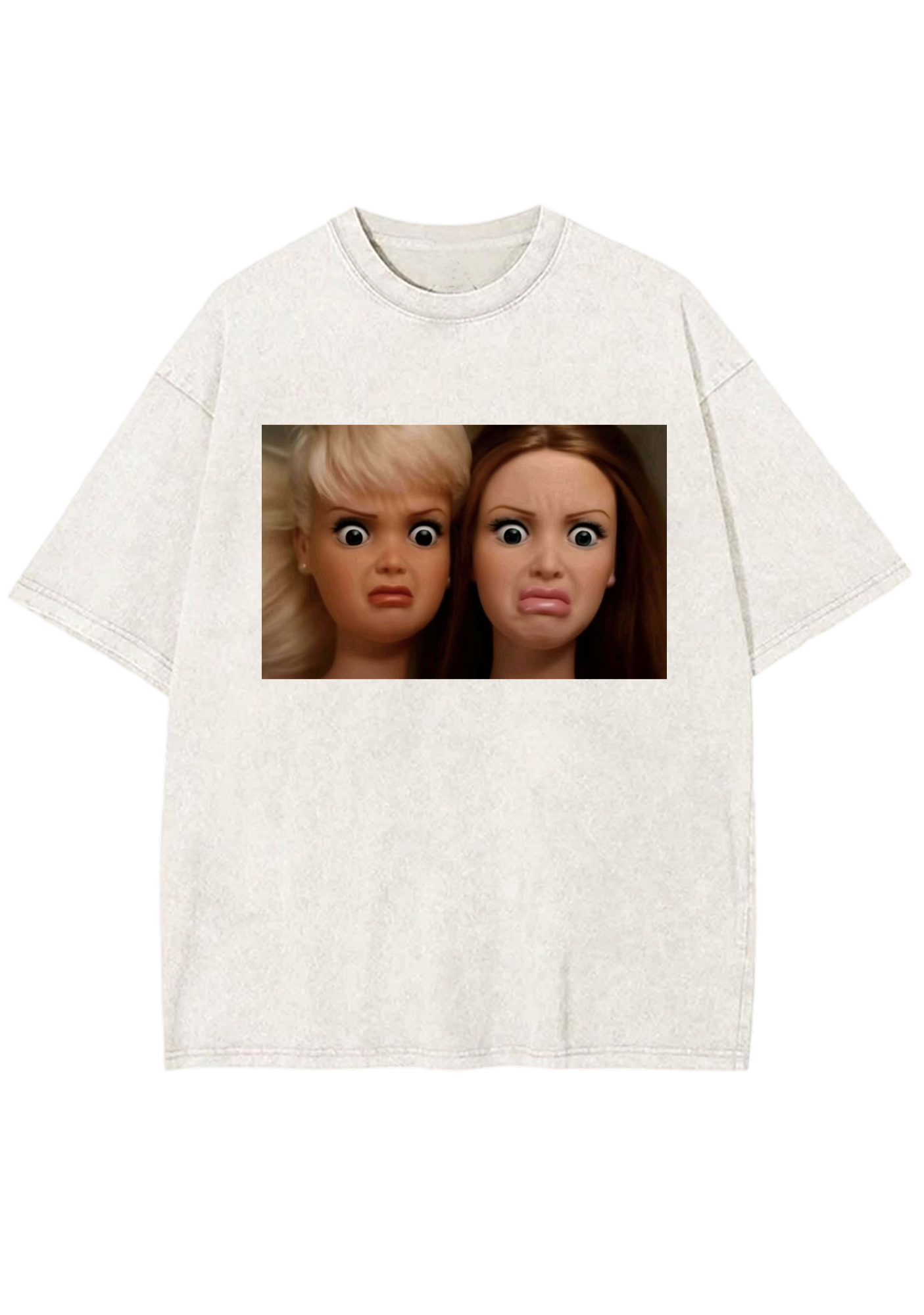 Dramatic Bestie Barbies Meme Y2K Washed Tee