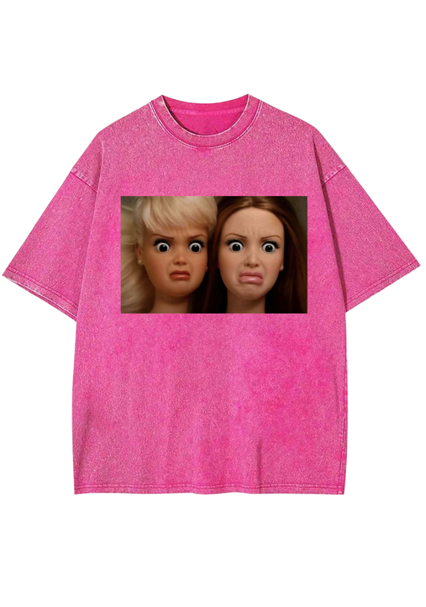 Dramatic Bestie Barbies Meme Y2K Washed Tee